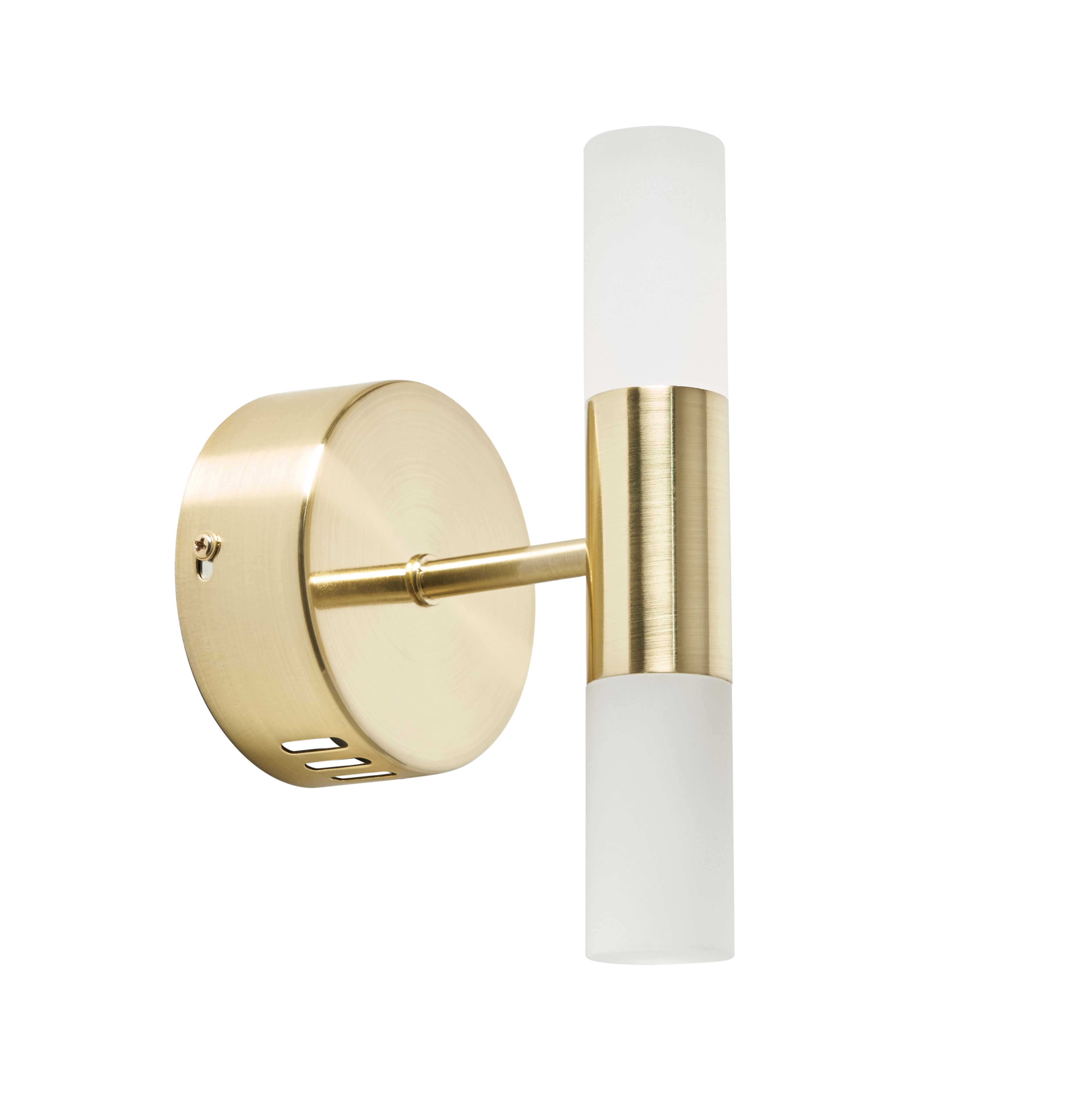 Lois 2 Lamp Wall Light - Satin Brass