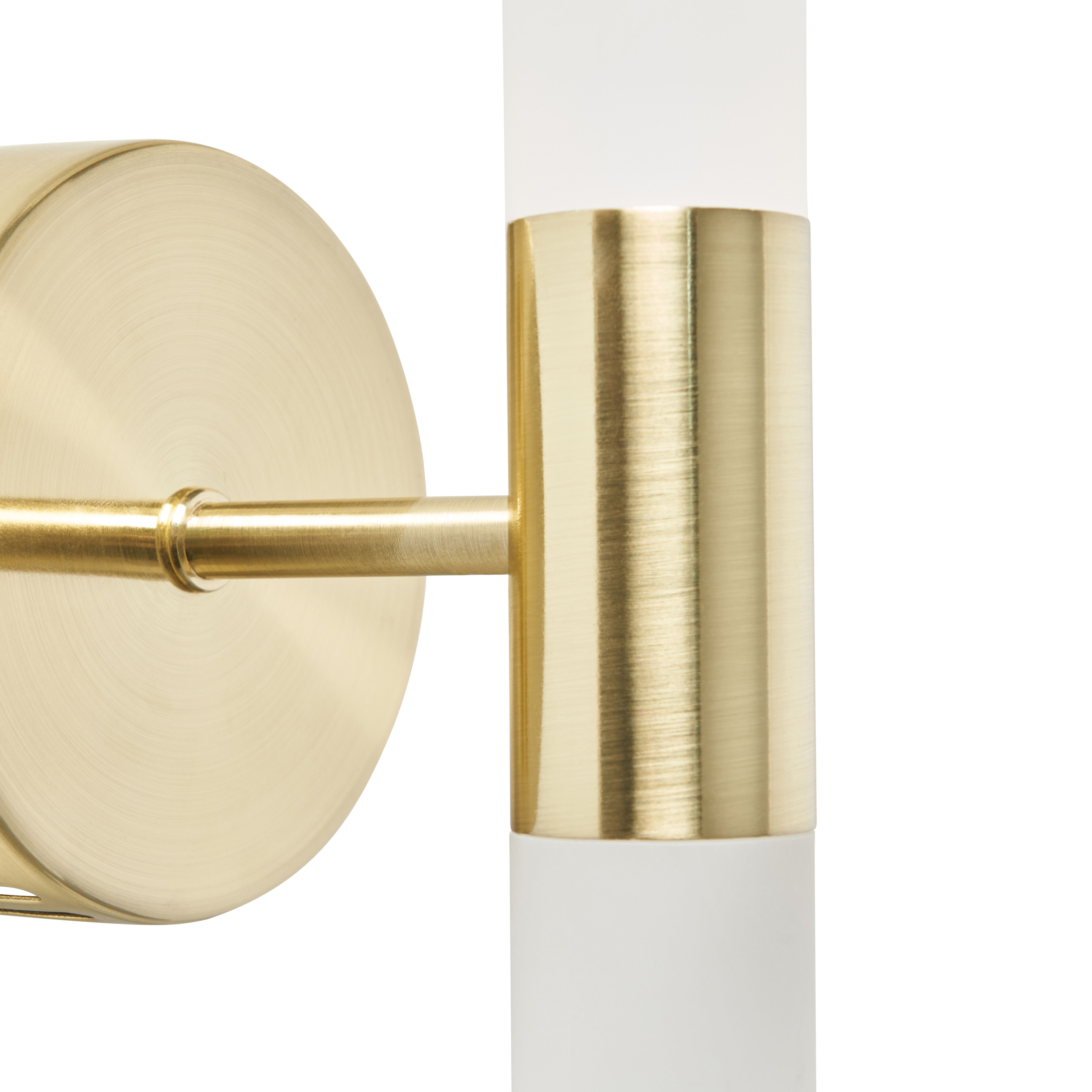 Lois 2 Lamp Wall Light - Satin Brass