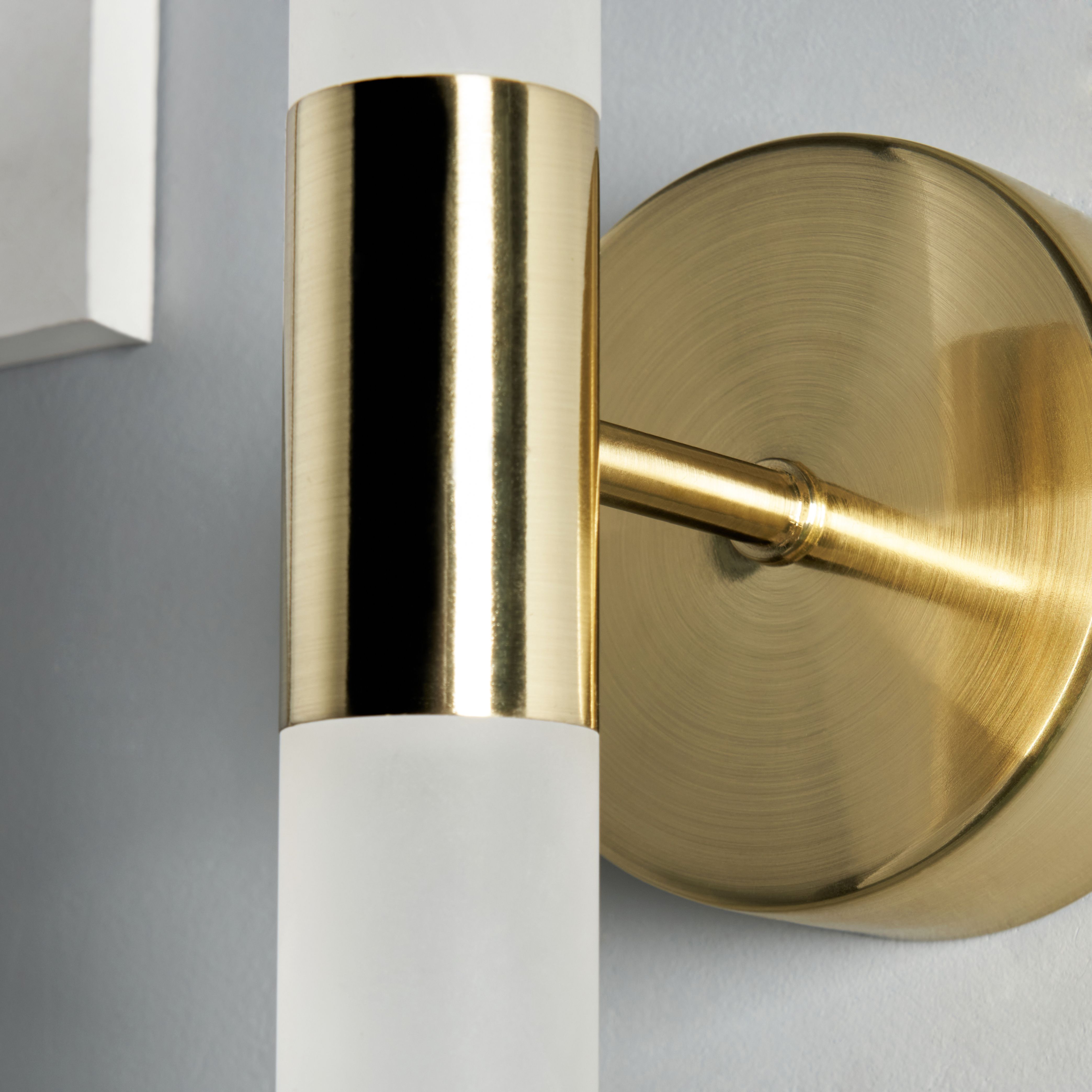 Lois 2 Lamp Wall Light - Satin Brass