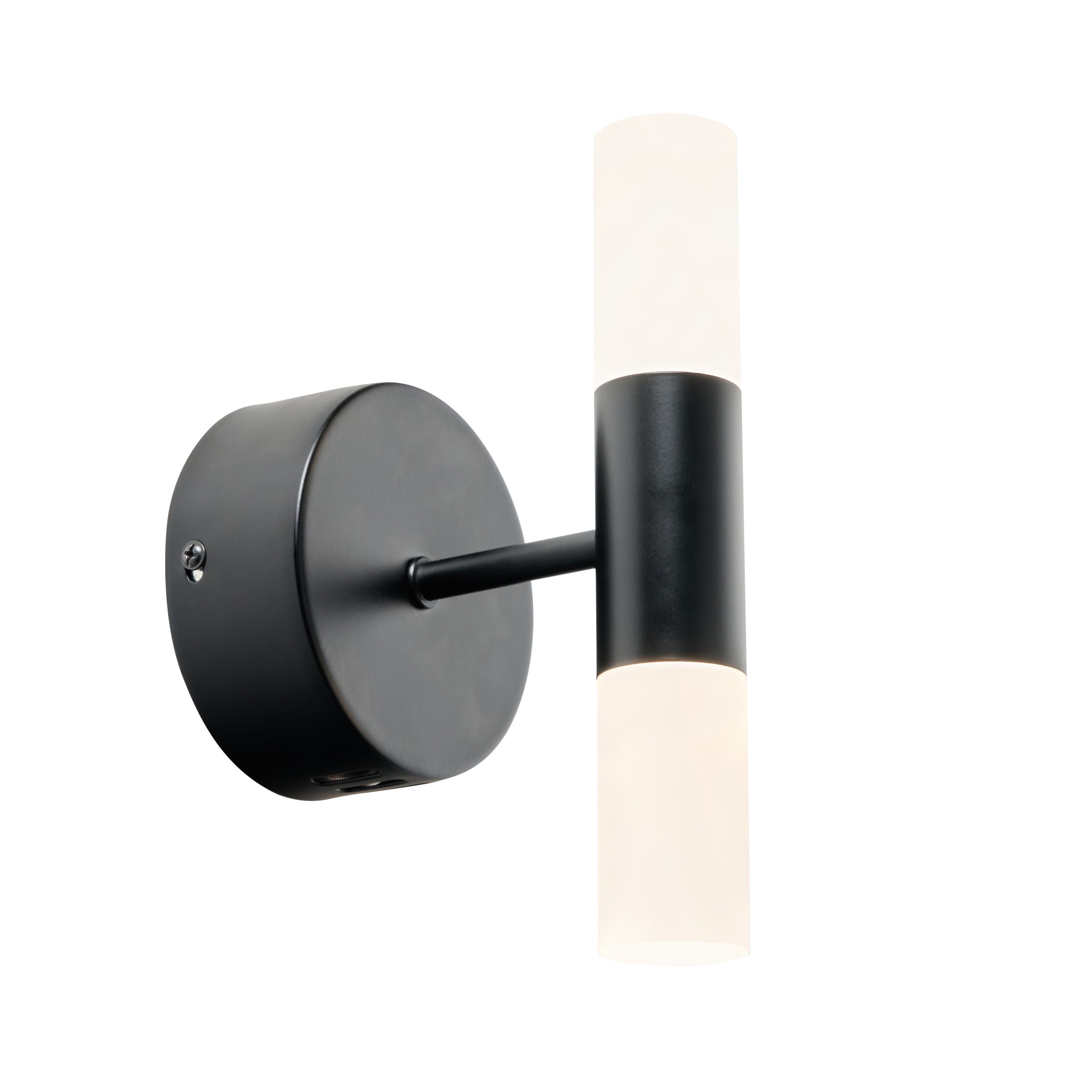 Lois 2 Lamp Wall Light - Black