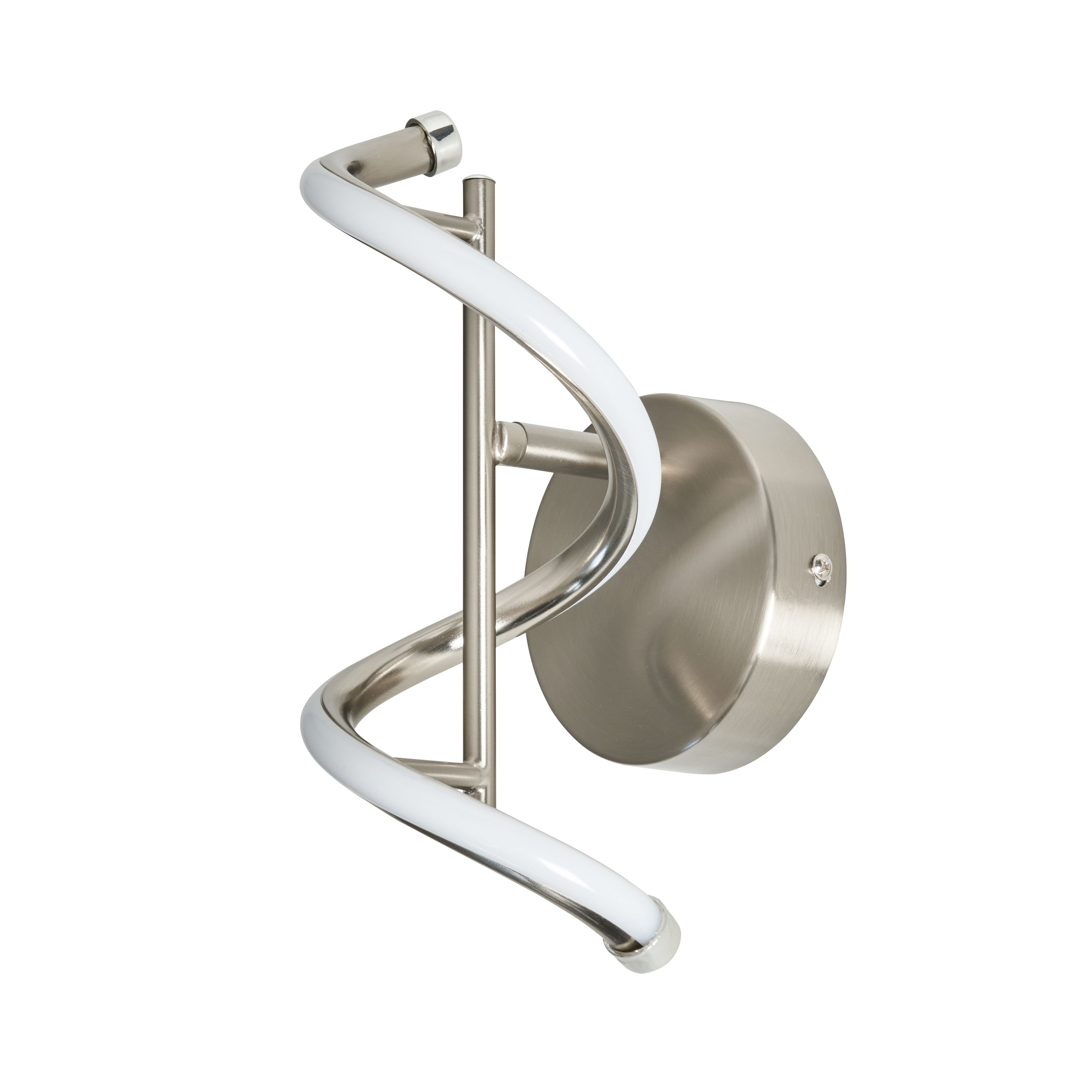 Nabria Leo LED Wall Lamp - Satin Nickel