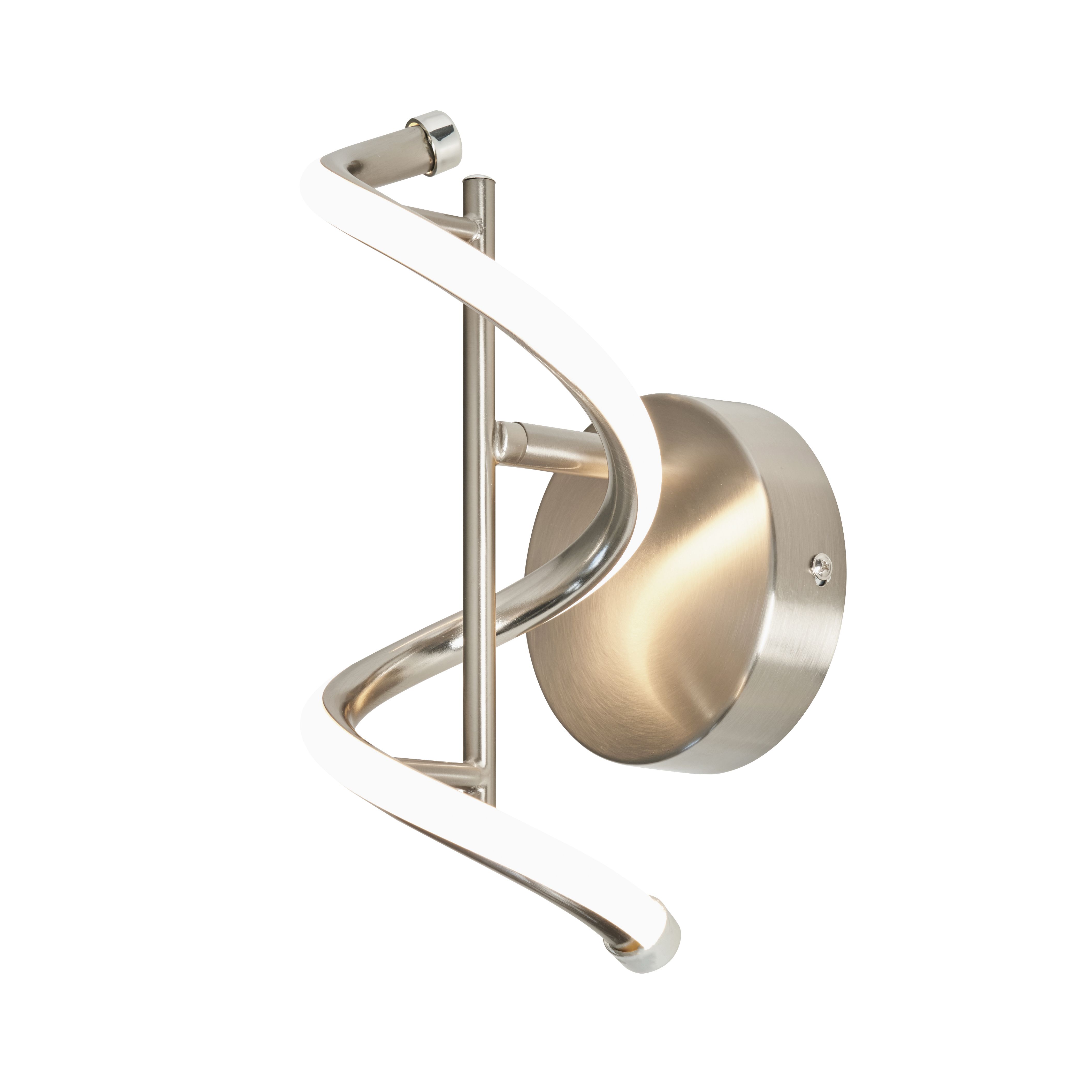 Nabria Leo LED Wall Lamp - Satin Nickel