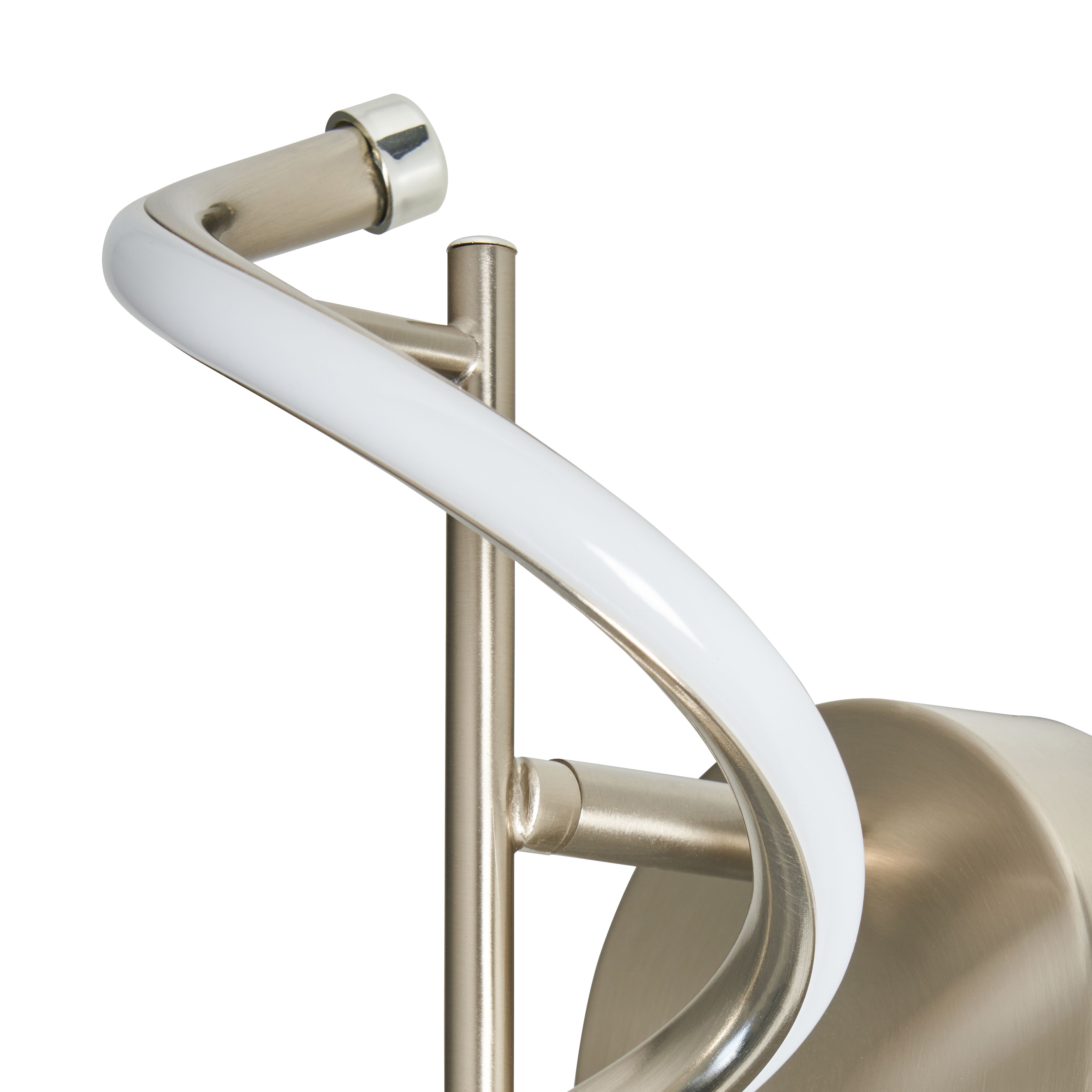 Nabria Leo LED Wall Lamp - Satin Nickel
