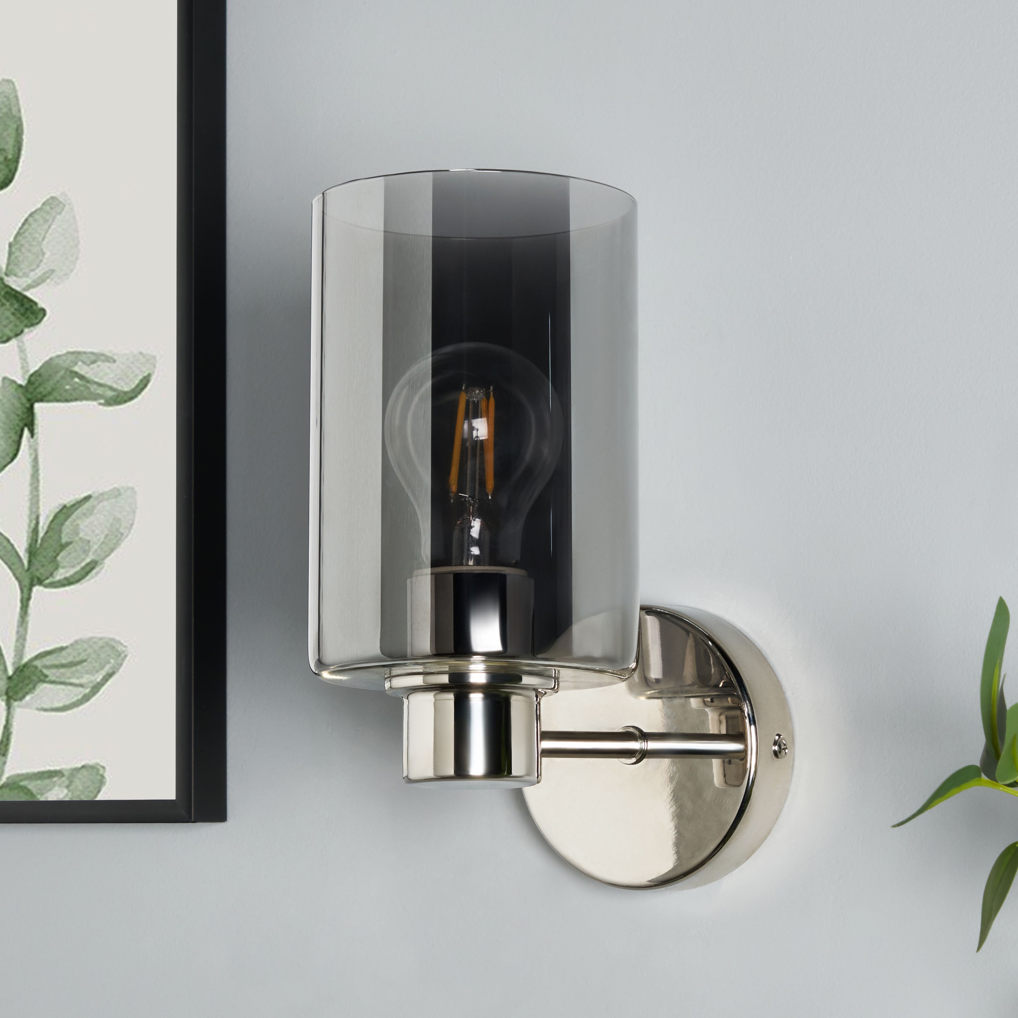 Terno Glass Shade Wall Light