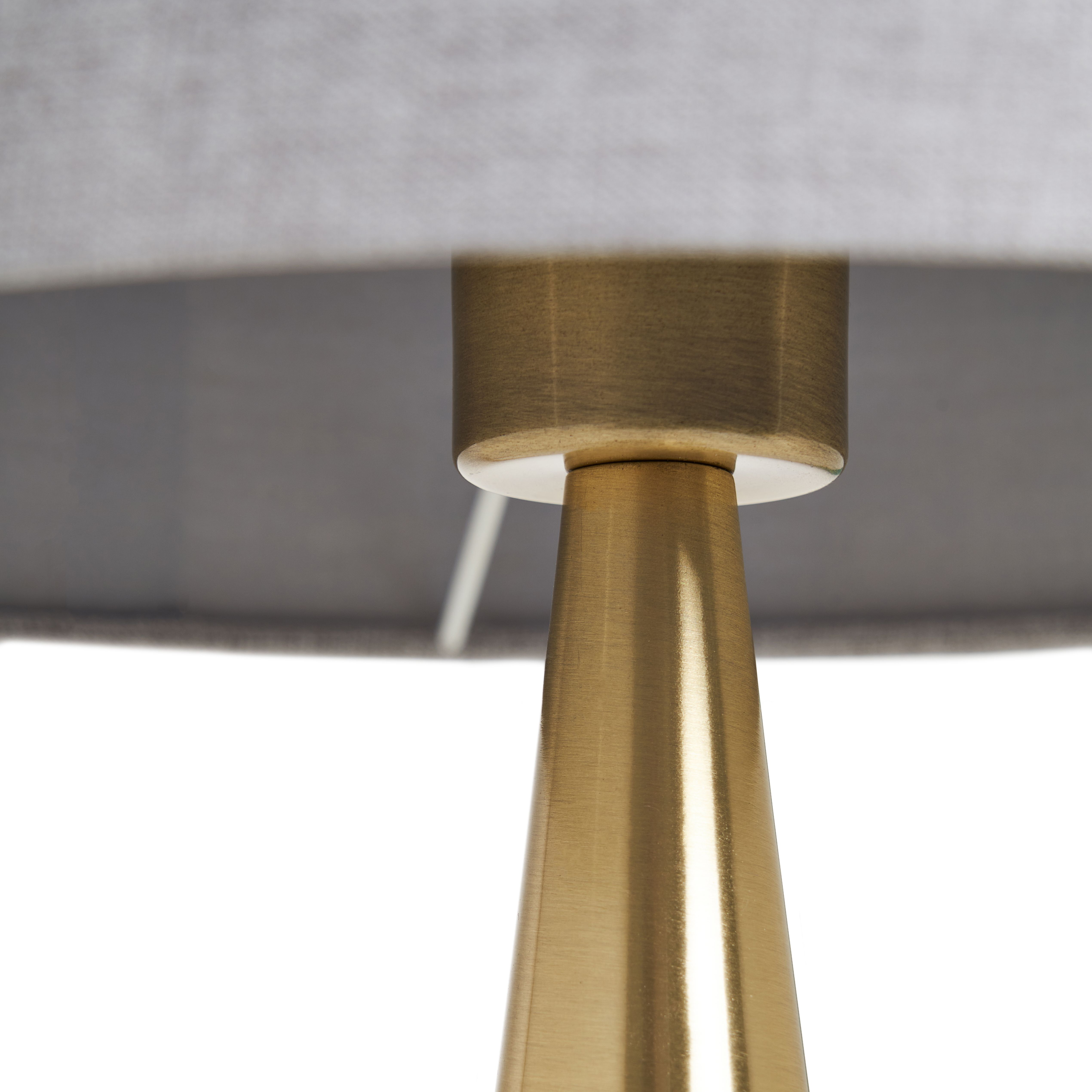 Sirio Satin Brass Teardrop Lamp