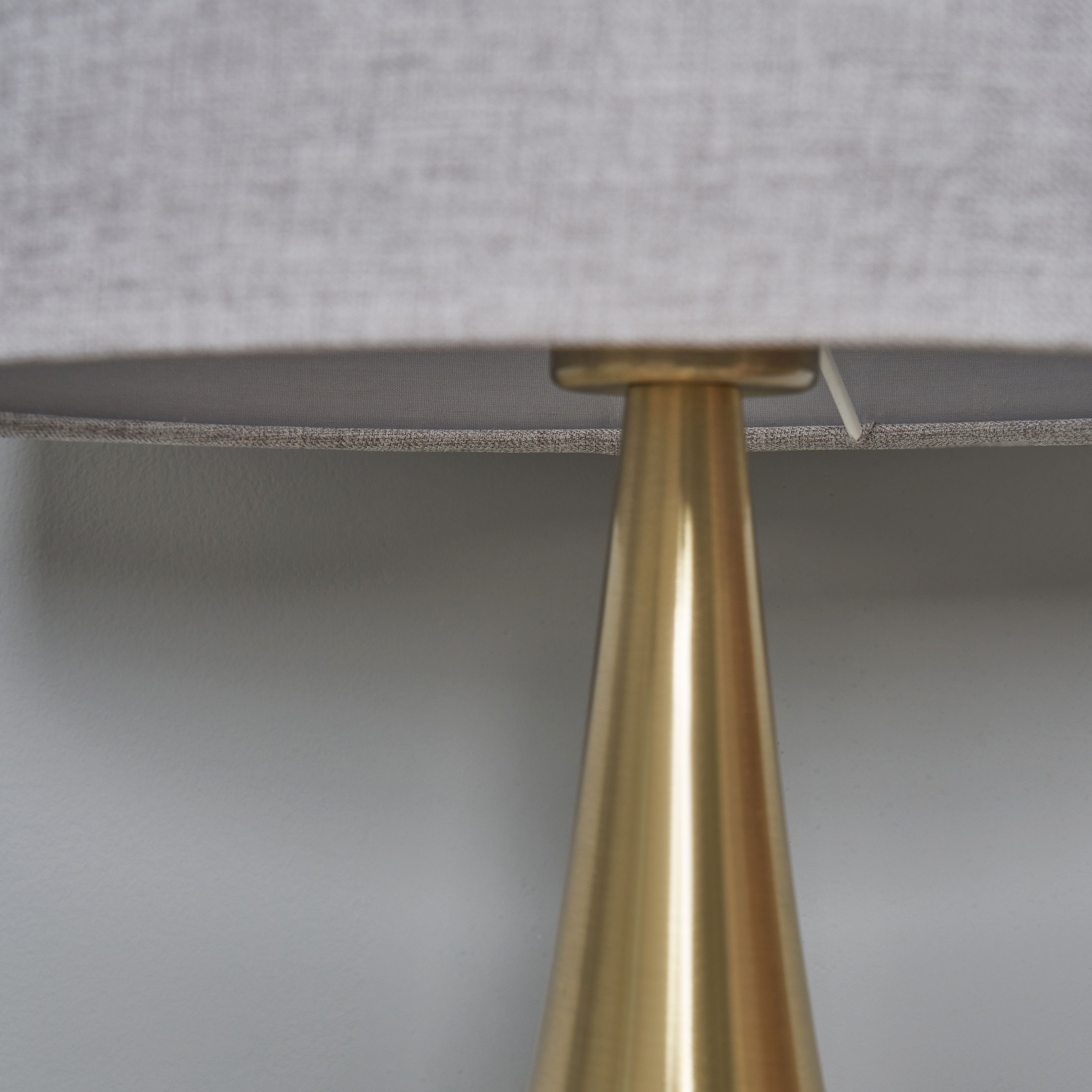 Sirio Satin Brass Teardrop Lamp