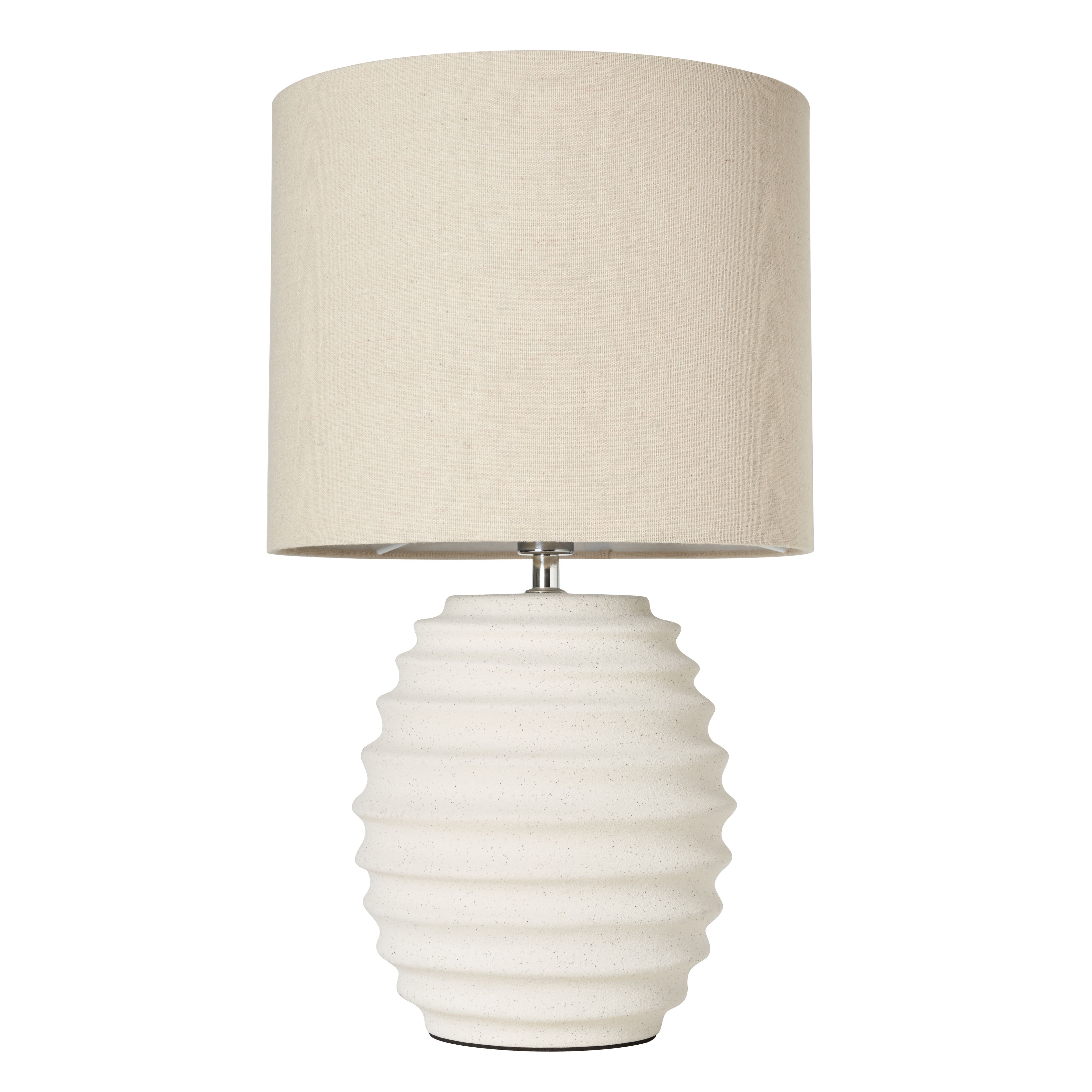 Darello Ribbed Ceramic Table Lamp