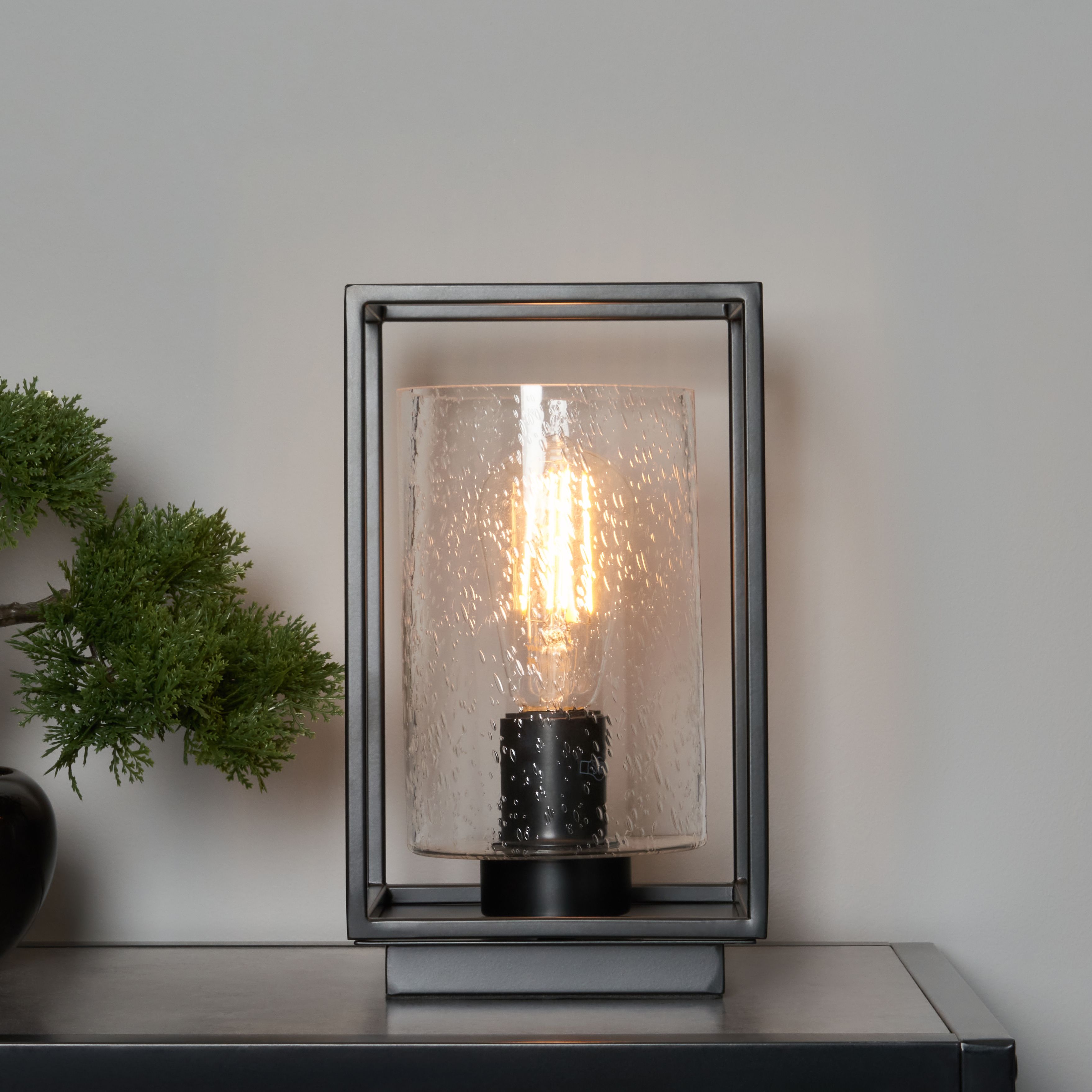 CONZA Industrial Cube Table Lamp