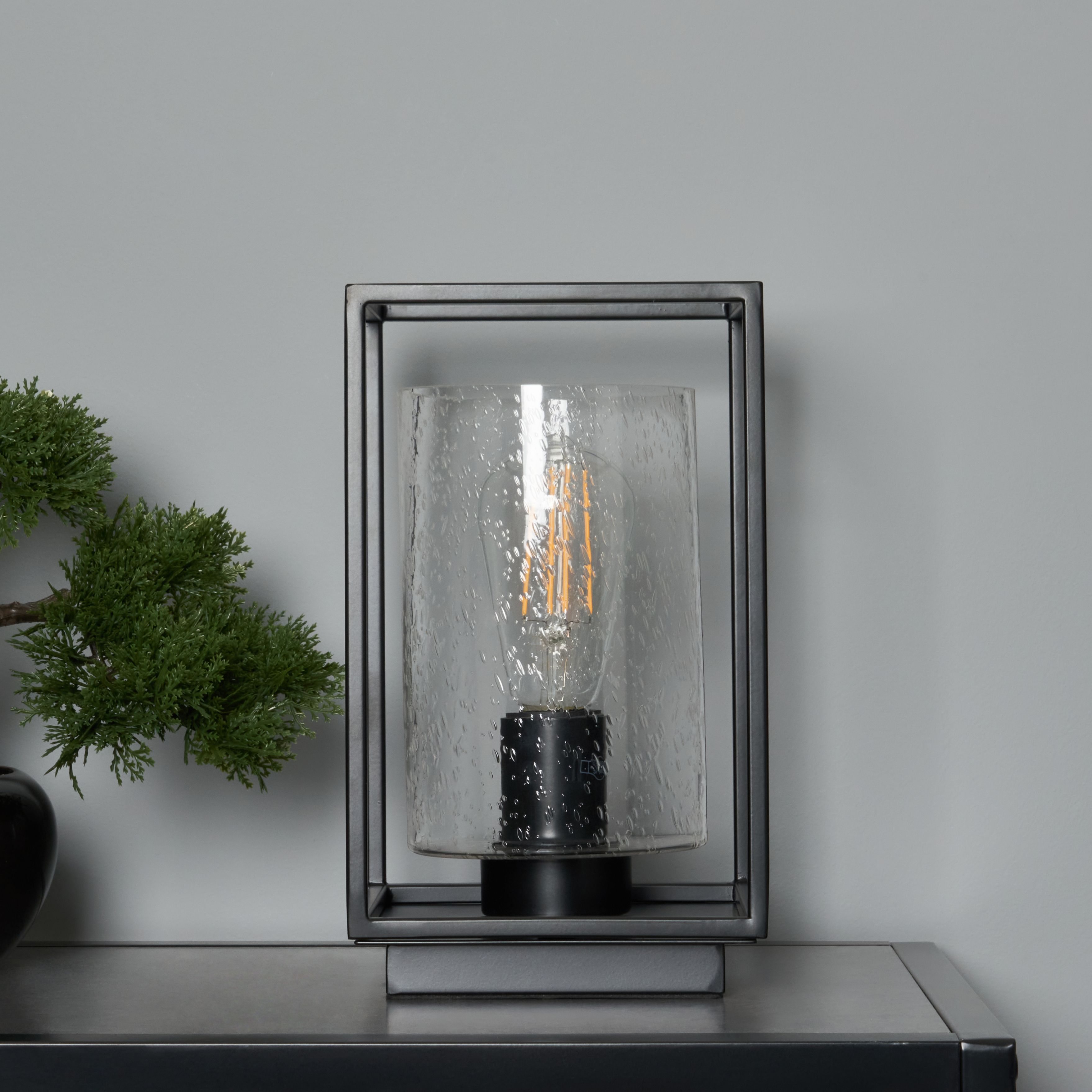 CONZA Industrial Cube Table Lamp