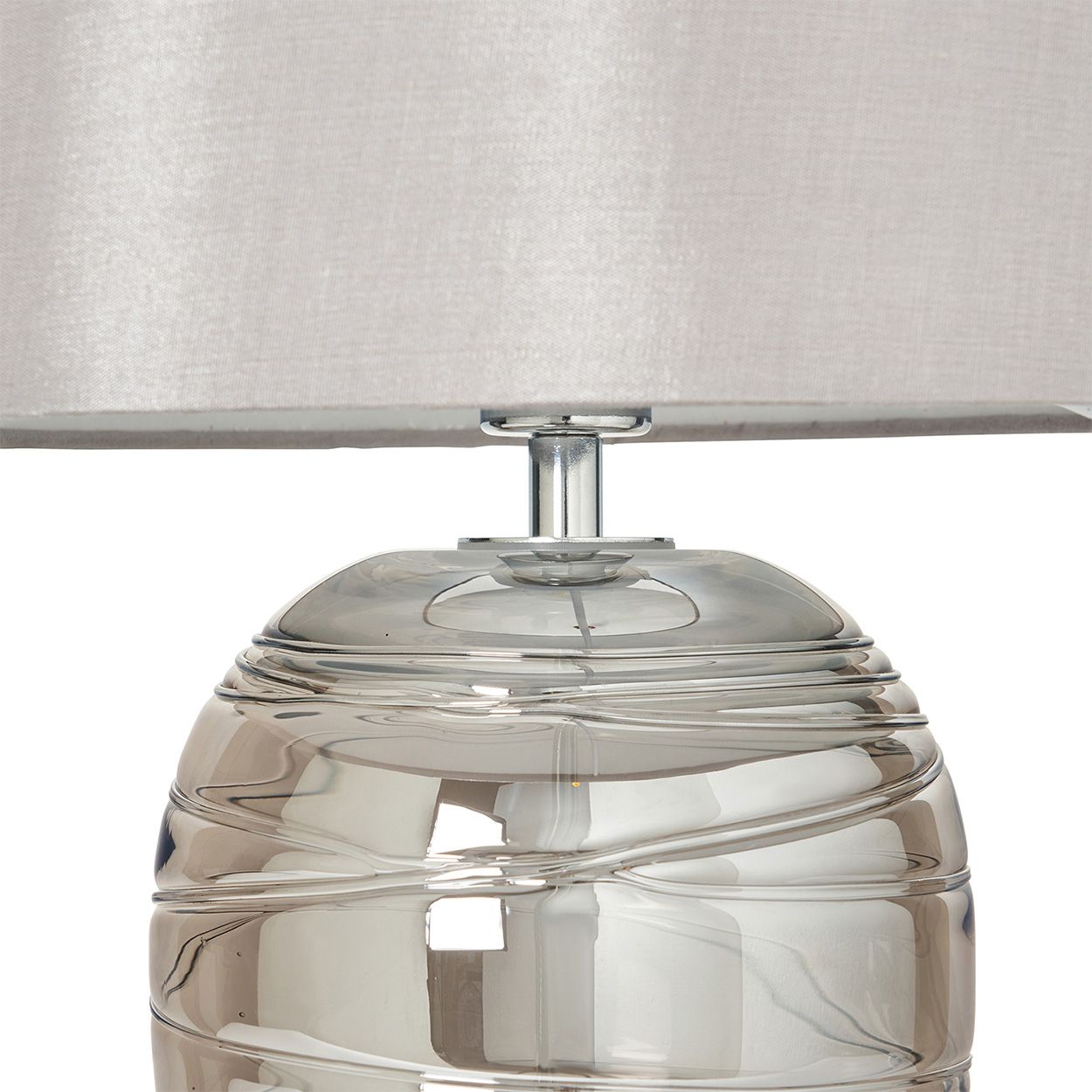 Small Shaded Drizzle Glass Table Lamp