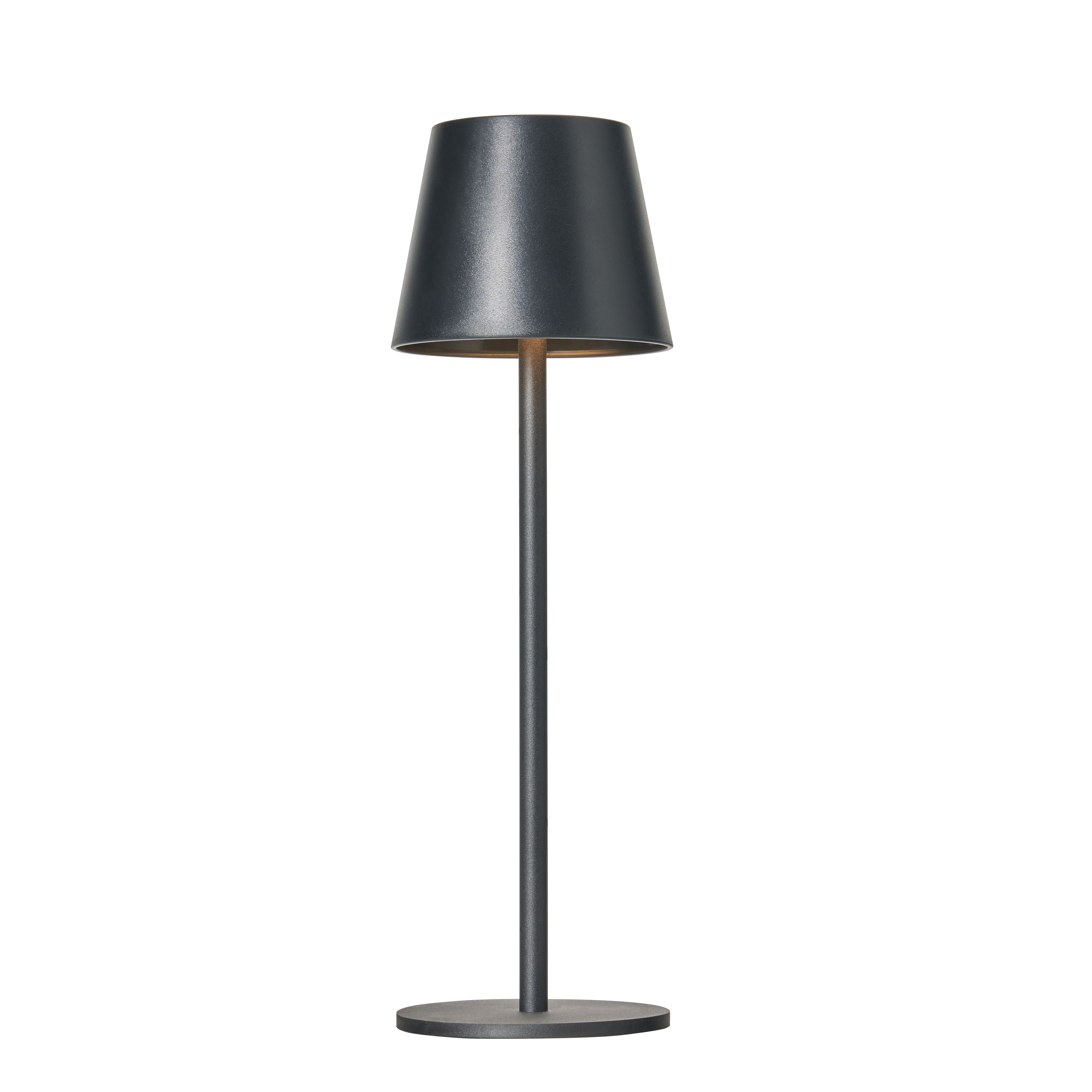 Benac Ip44 Rechargeable Led Table Lamp Black