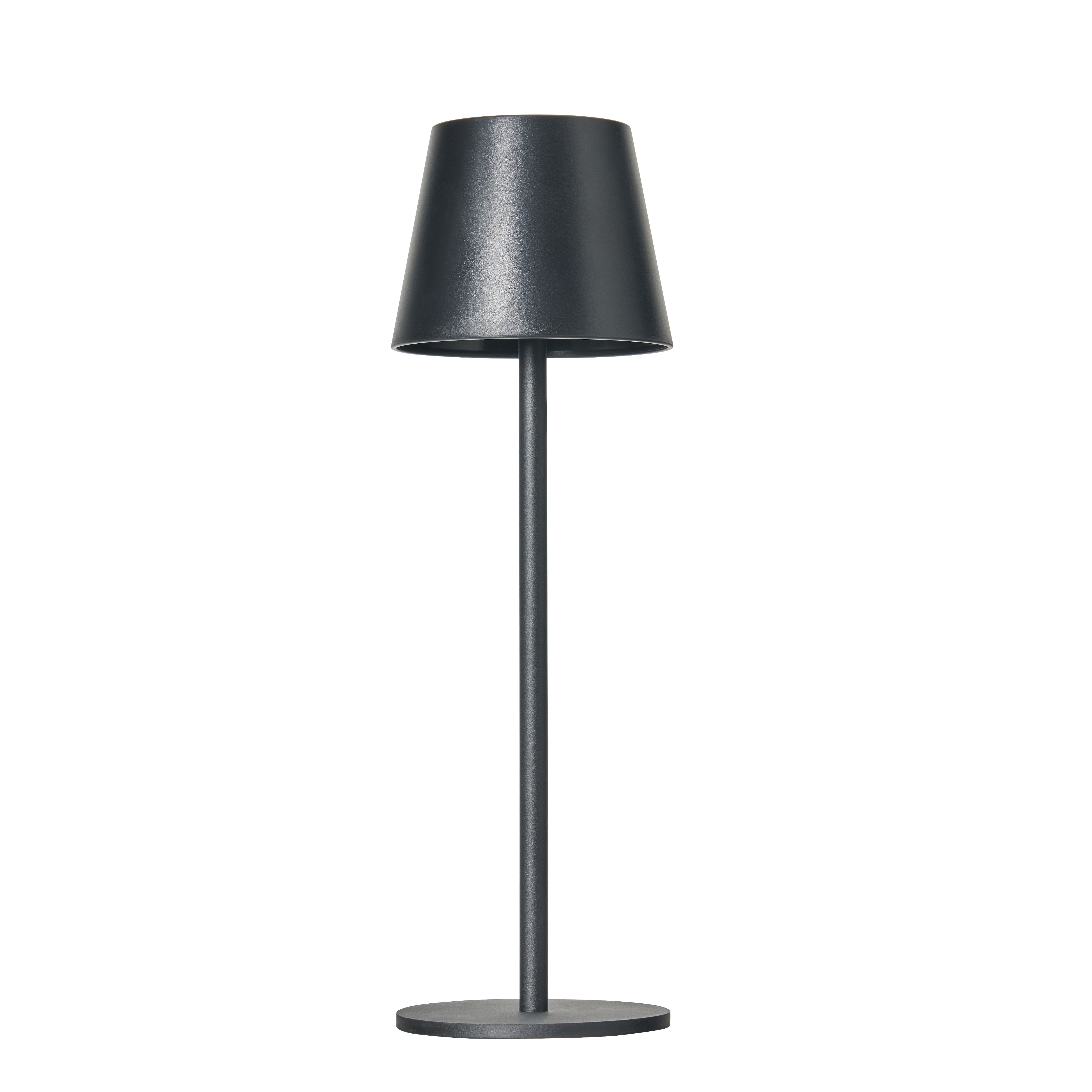 Benac Ip44 Rechargeable Led Table Lamp Black
