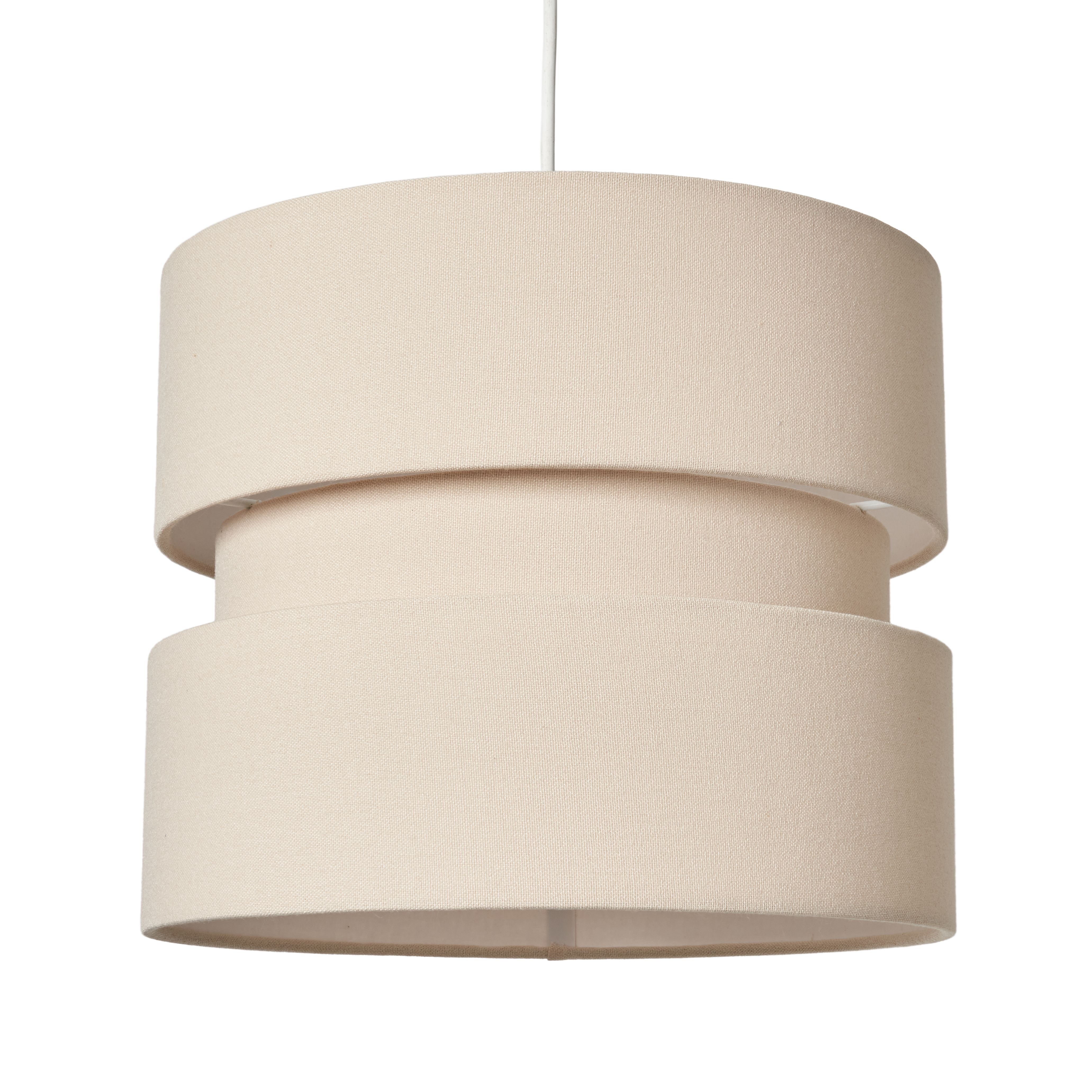 Zocco Tiered Linen Fabric Shade - Taupe
