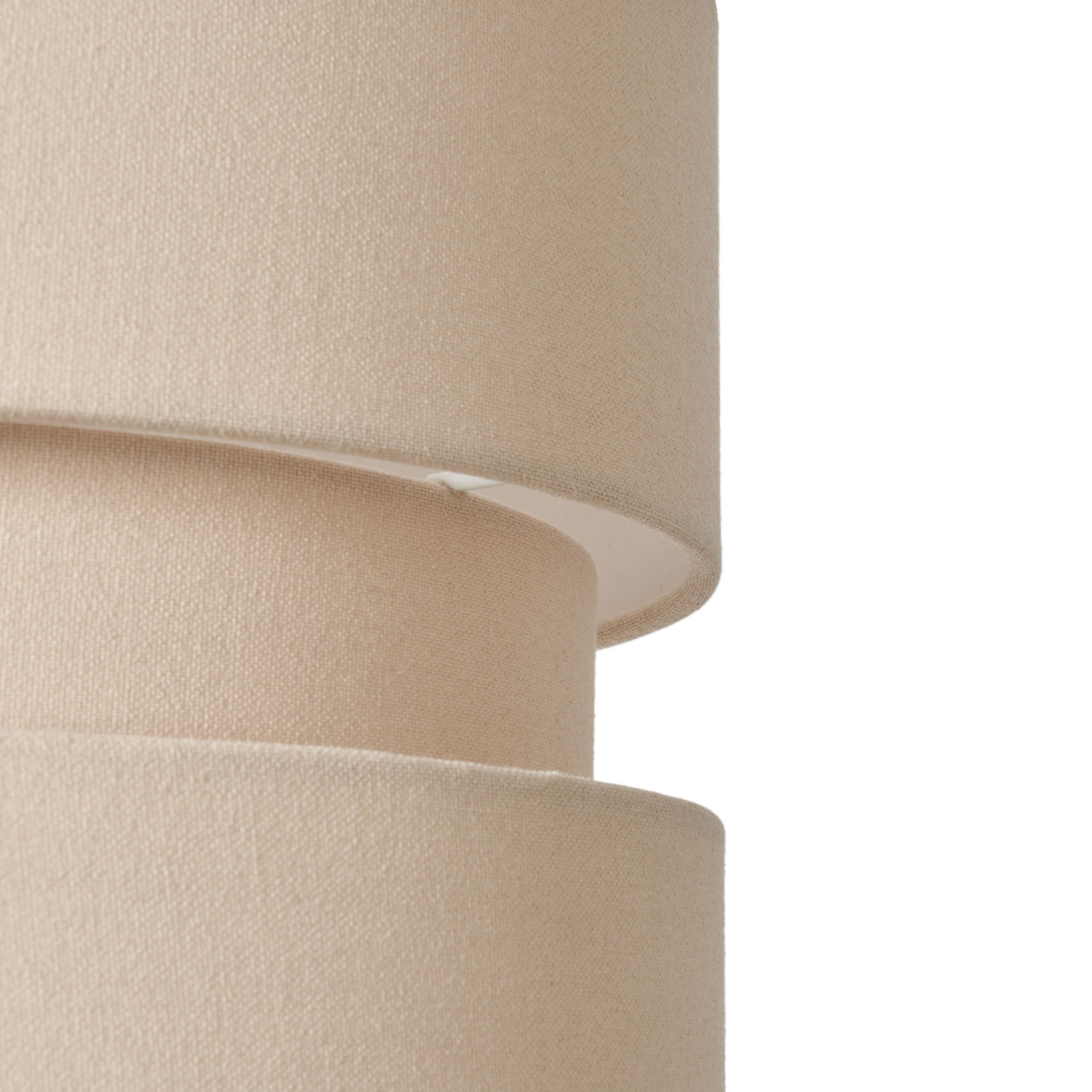 Zocco Tiered Linen Fabric Shade - Taupe