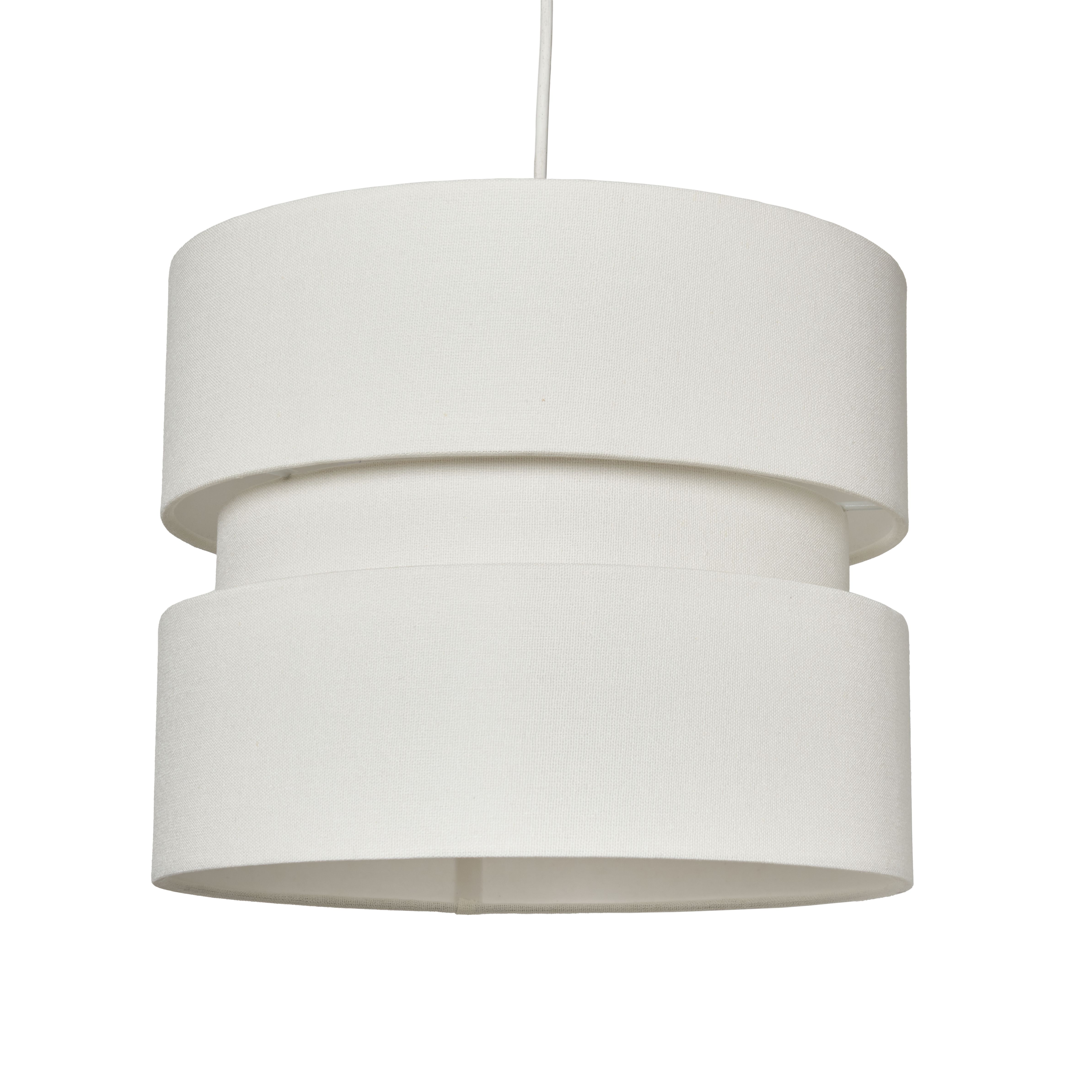 Zocco Tiered Linen Fabric Shades - Ivory