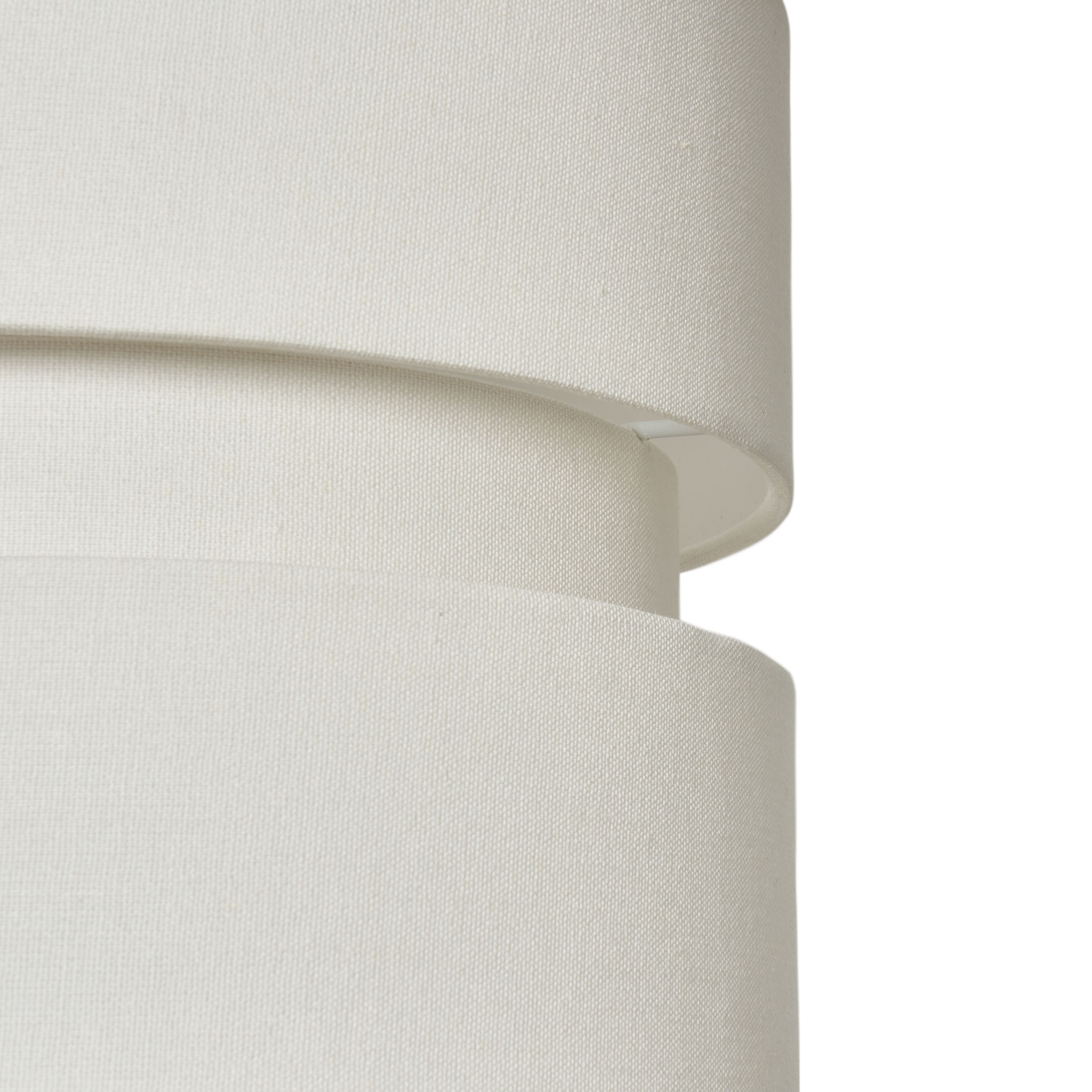 Zocco Tiered Linen Fabric Shades - Ivory