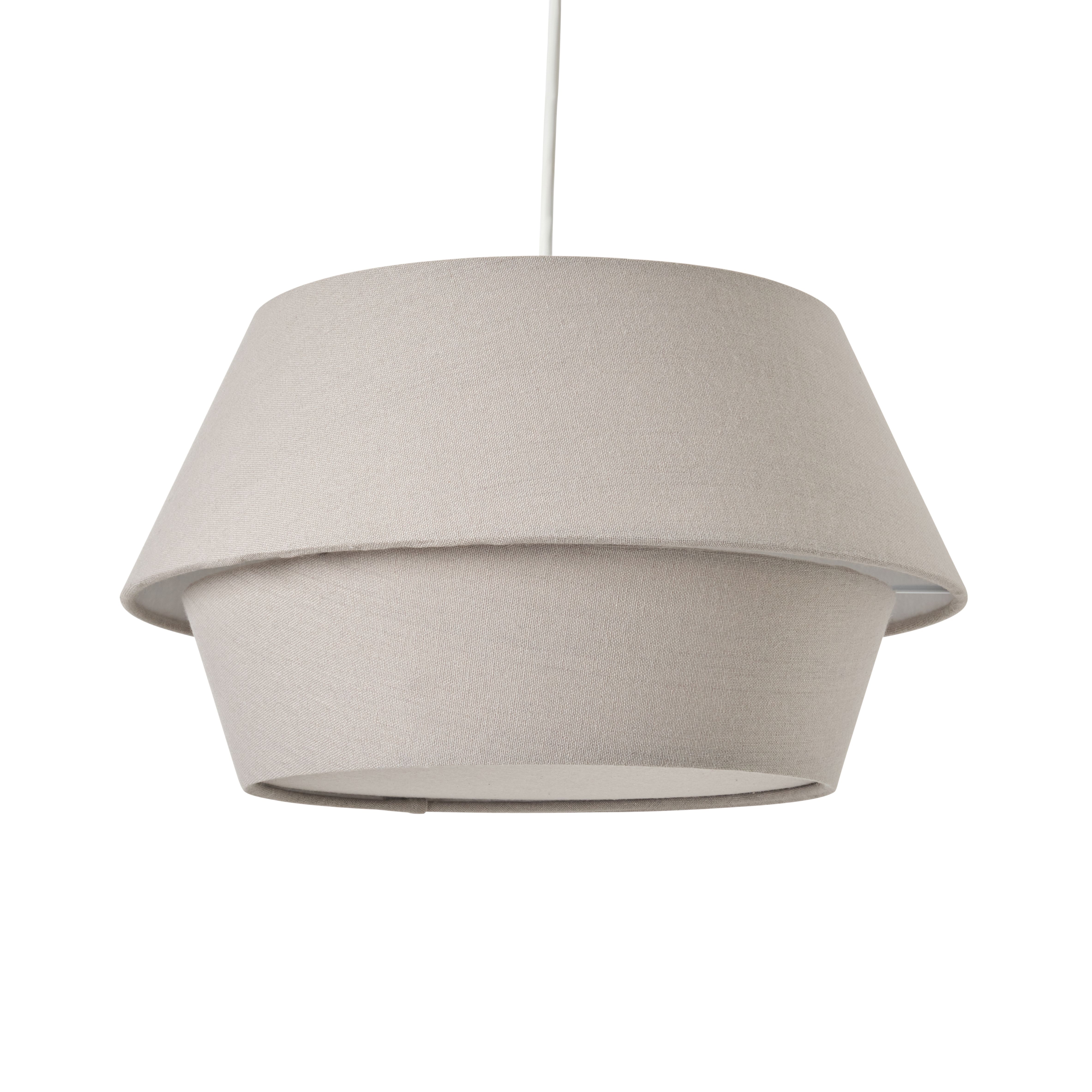 Balsa Double Layer Shade With Diffuser Grey