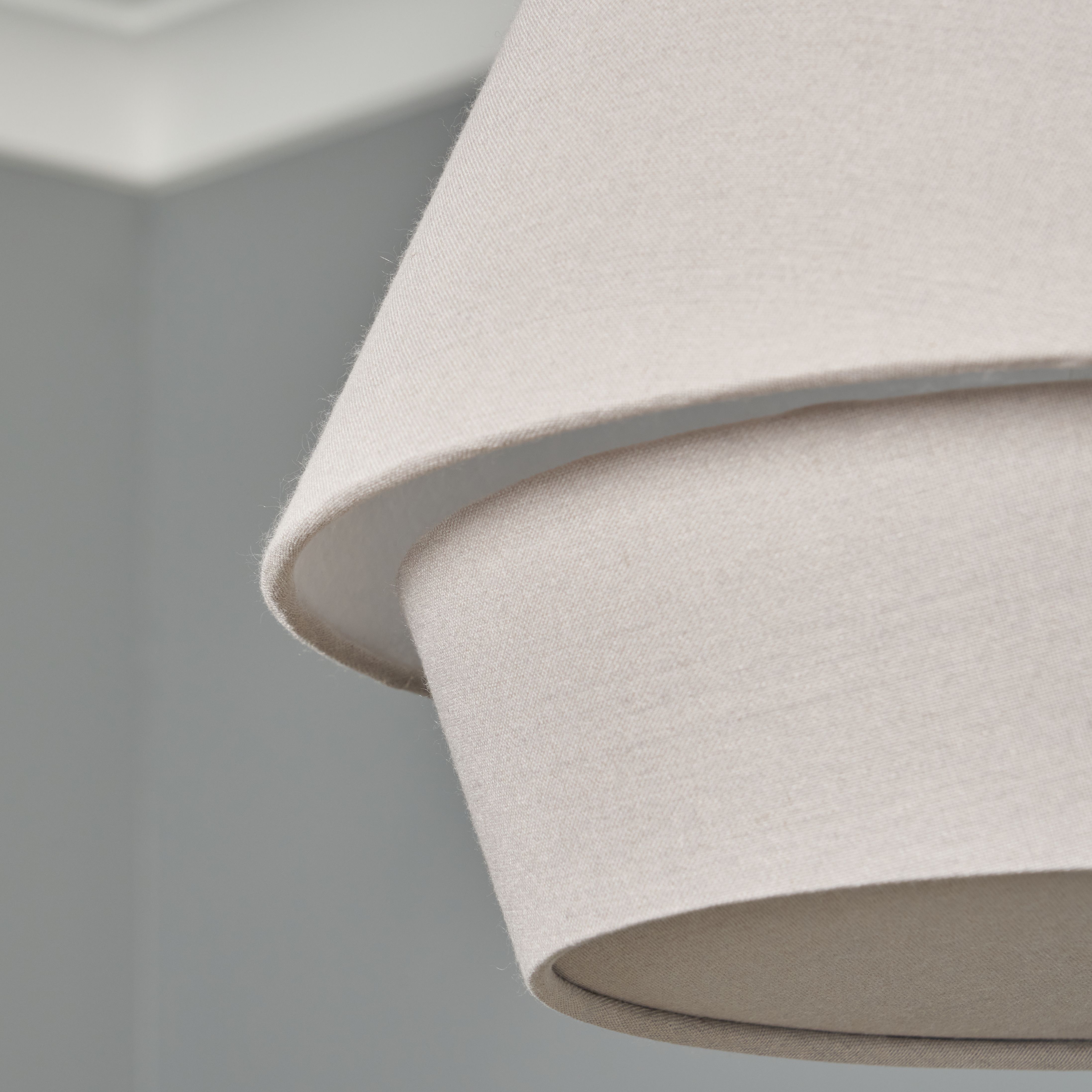Balsa Double Layer Shade With Diffuser Grey