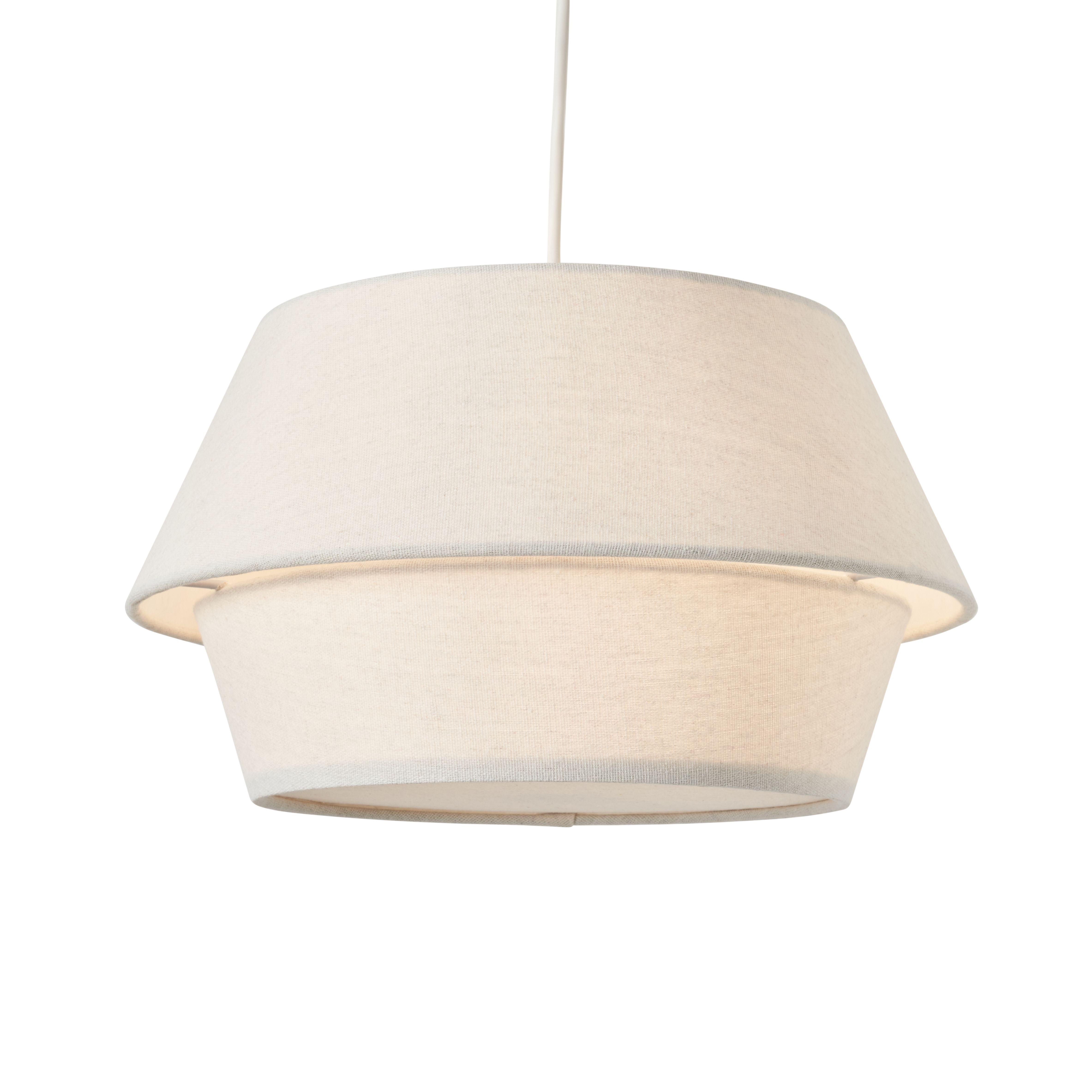 Balsa Double Layer Shade With Diffuser Natural