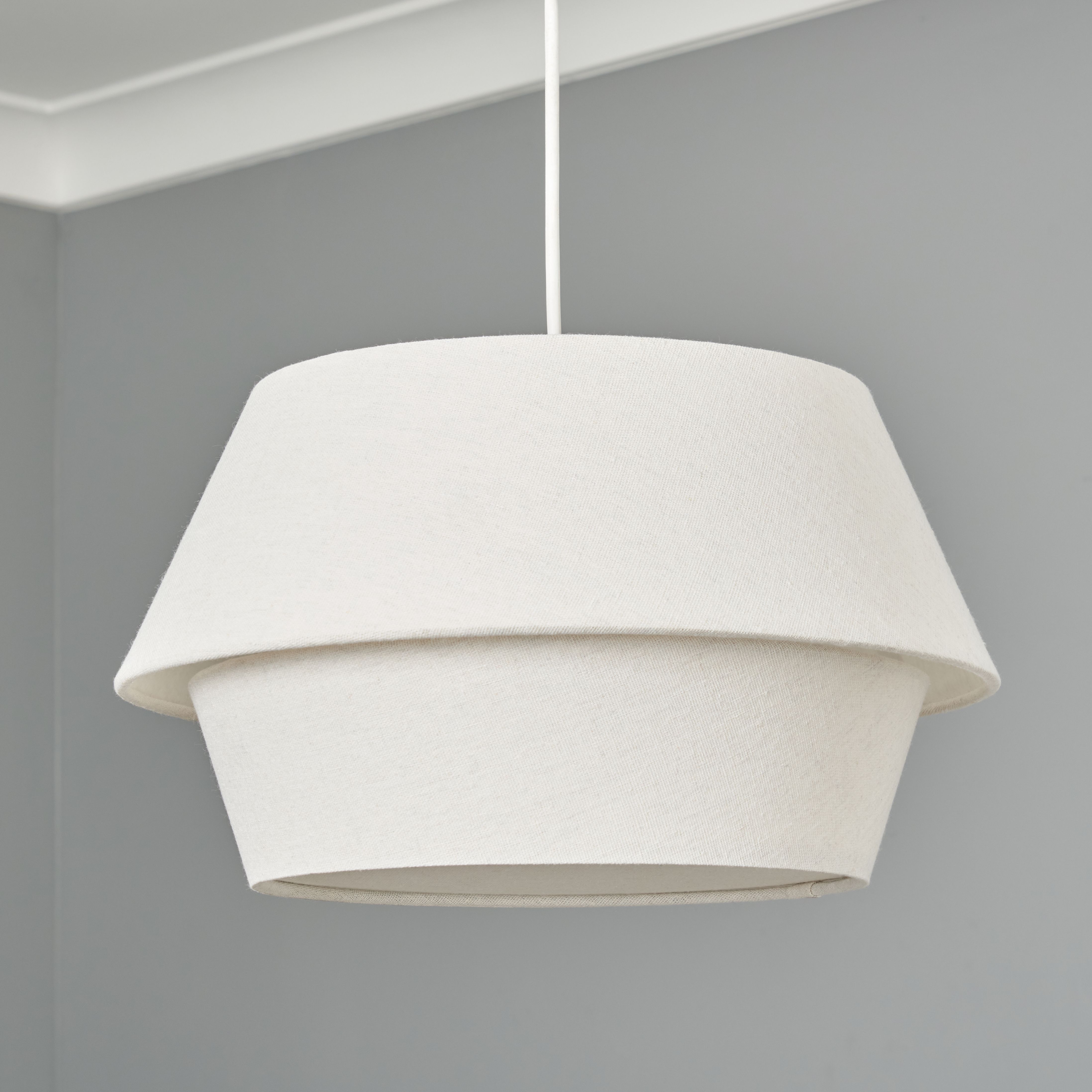 Balsa Double Layer Shade With Diffuser Natural