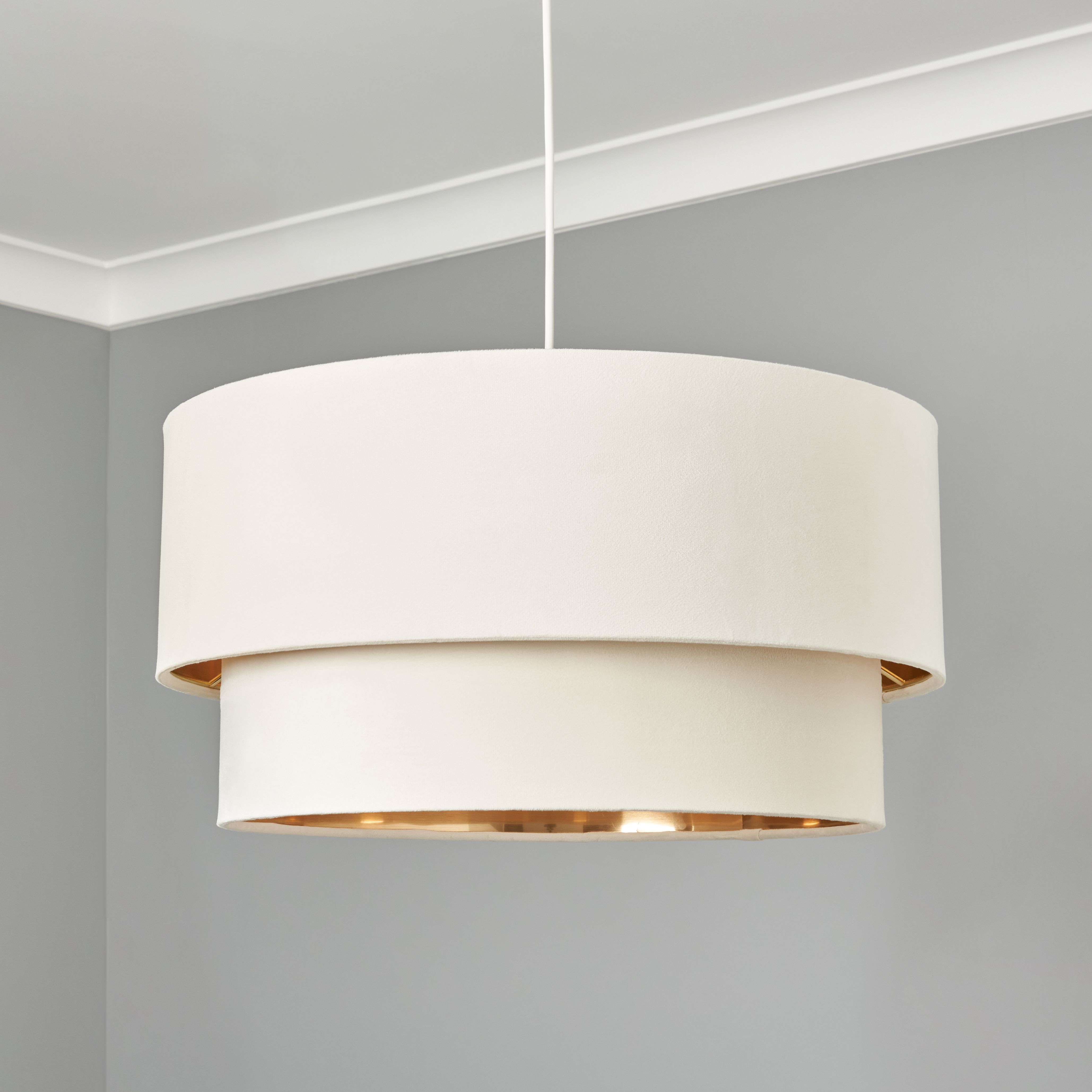 Natural Extra Large Velvet Shade