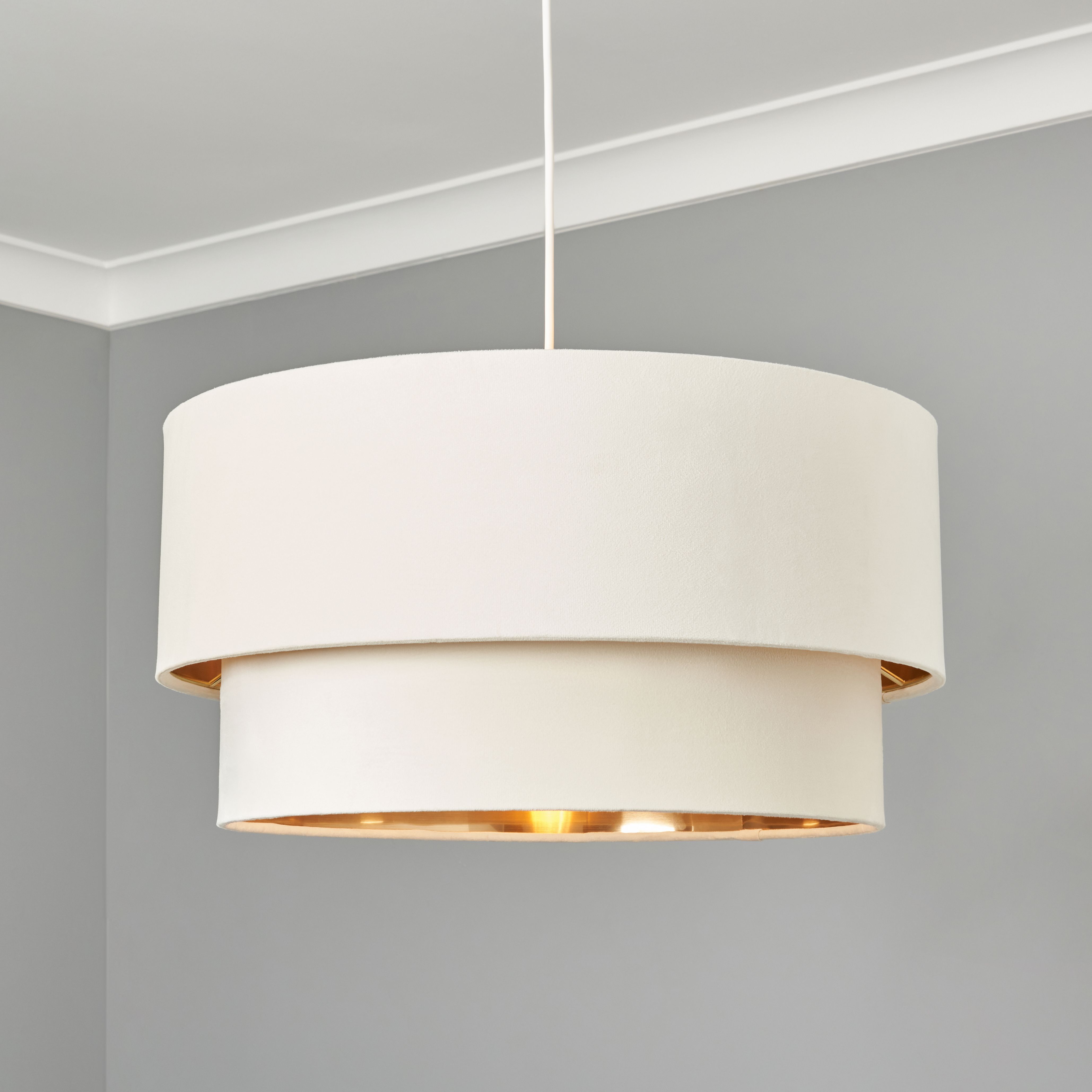 Natural Extra Large Velvet Shade