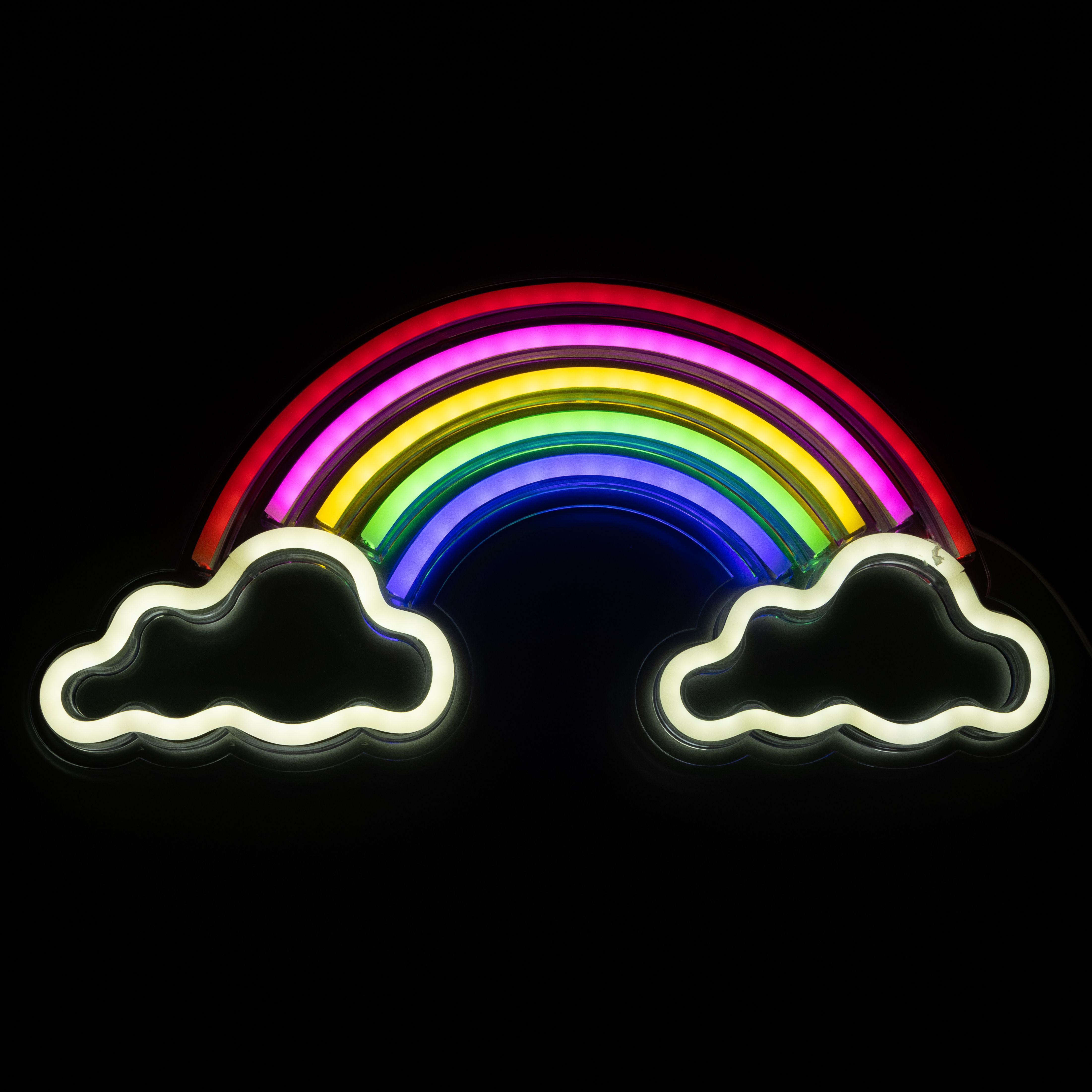 Beau Rainbow And Cloud Neon Wall Light