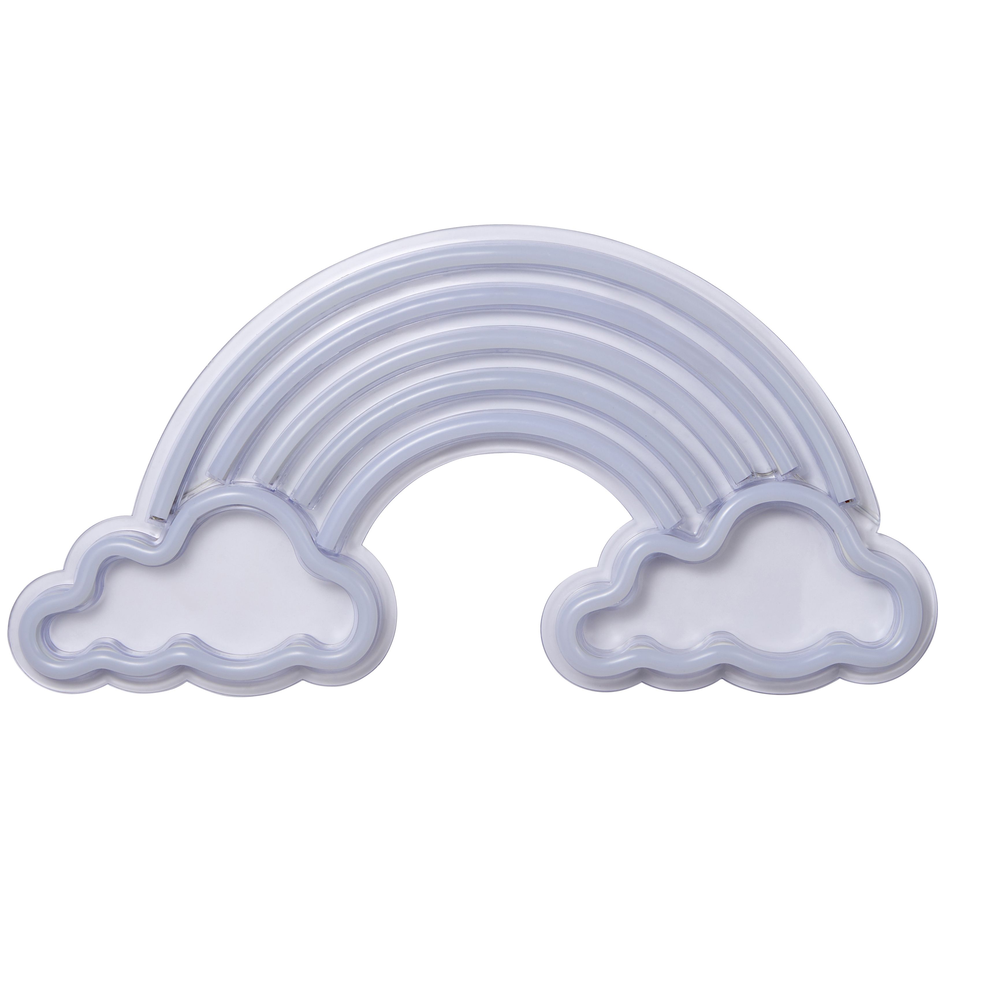 Beau Rainbow And Cloud Neon Wall Light