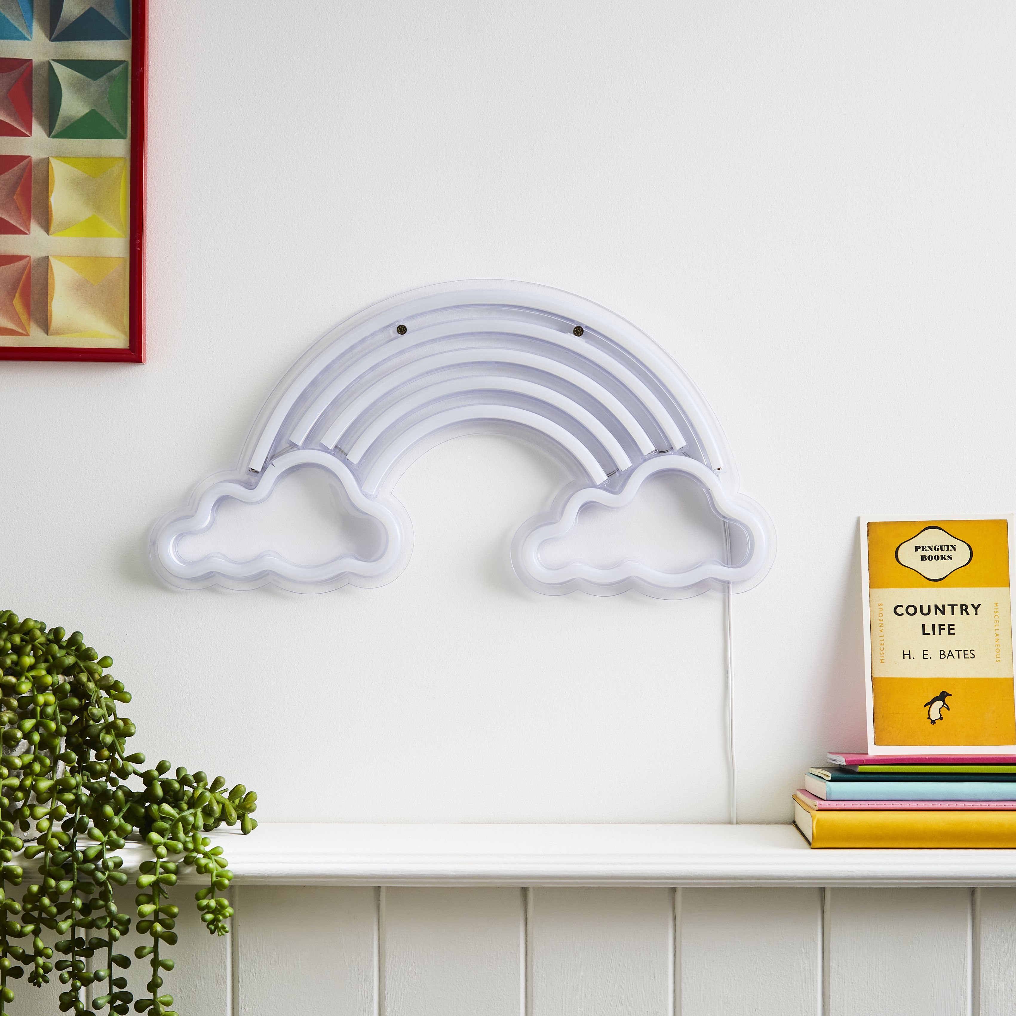 Beau Rainbow And Cloud Neon Wall Light
