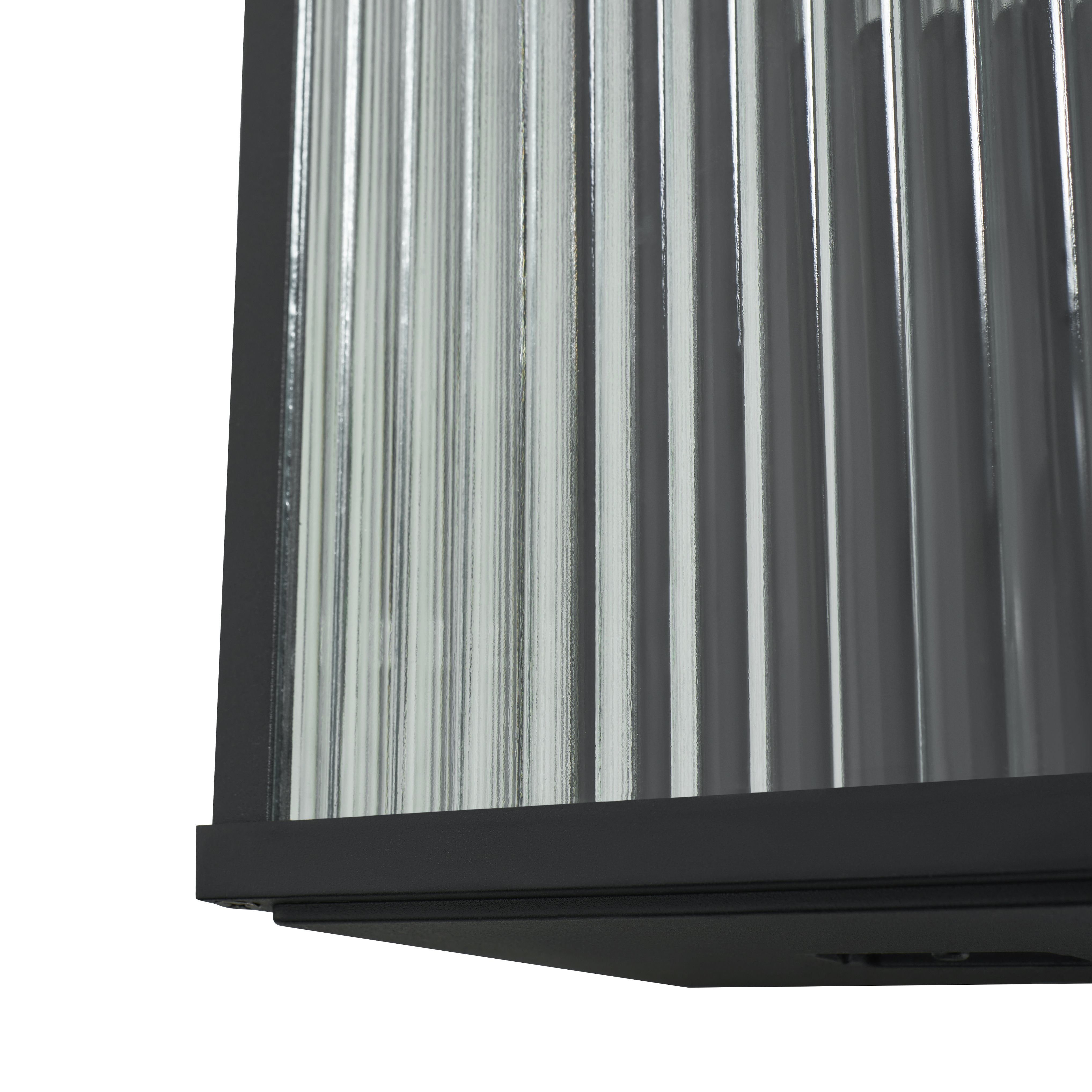 Booth Reeded Glass Outdoor Wall Light