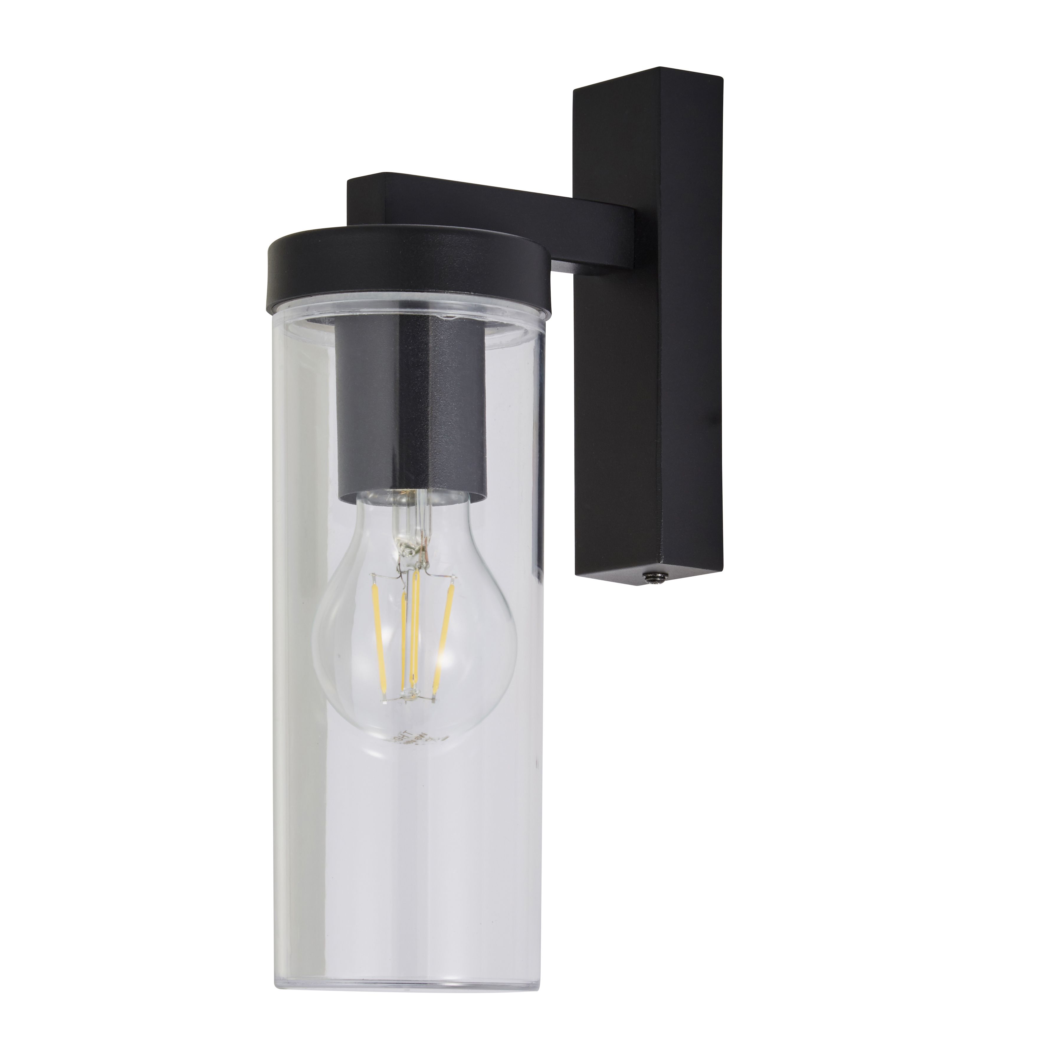 Gusta Up Or Down E27 Wall Light Black