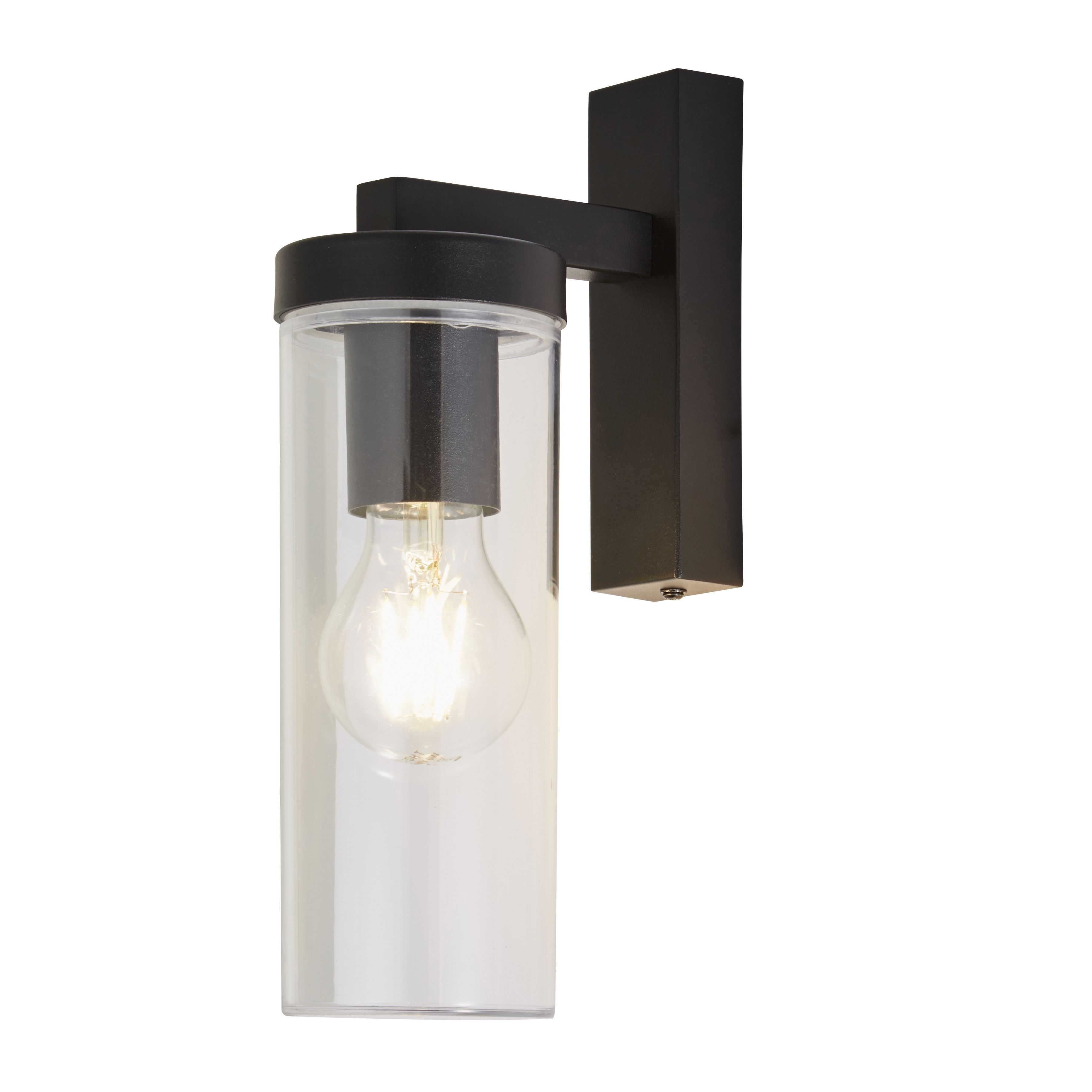 Gusta Up Or Down E27 Wall Light Black