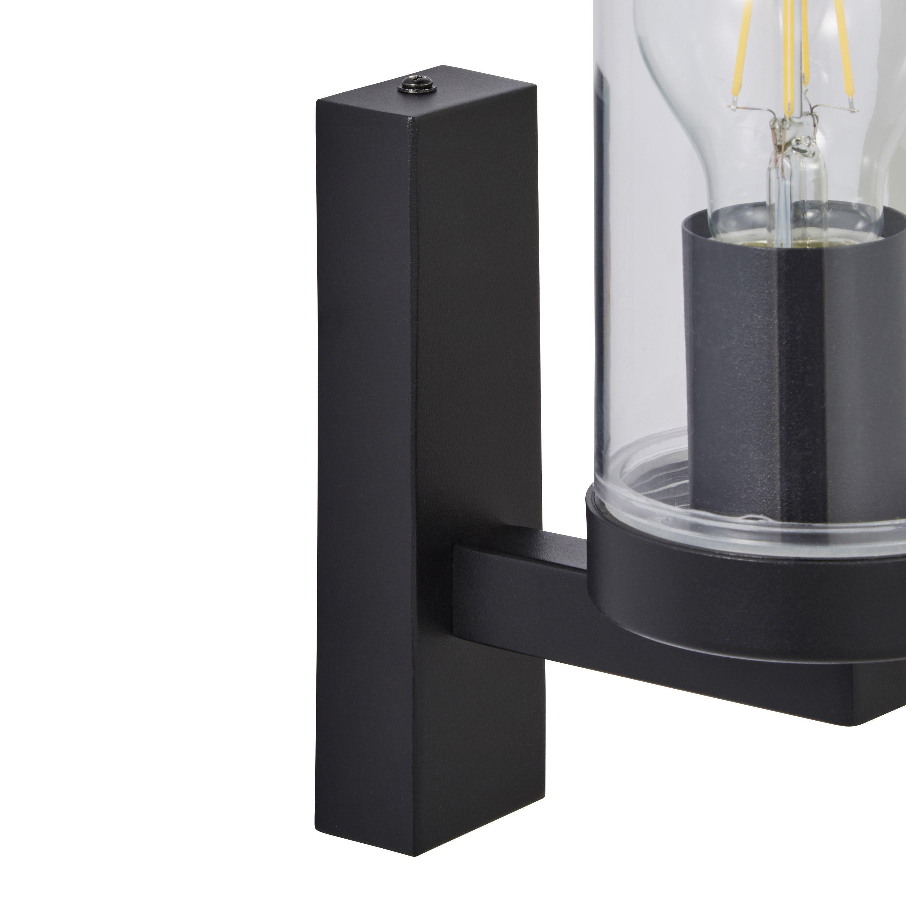 Gusta Up Or Down E27 Wall Light Black