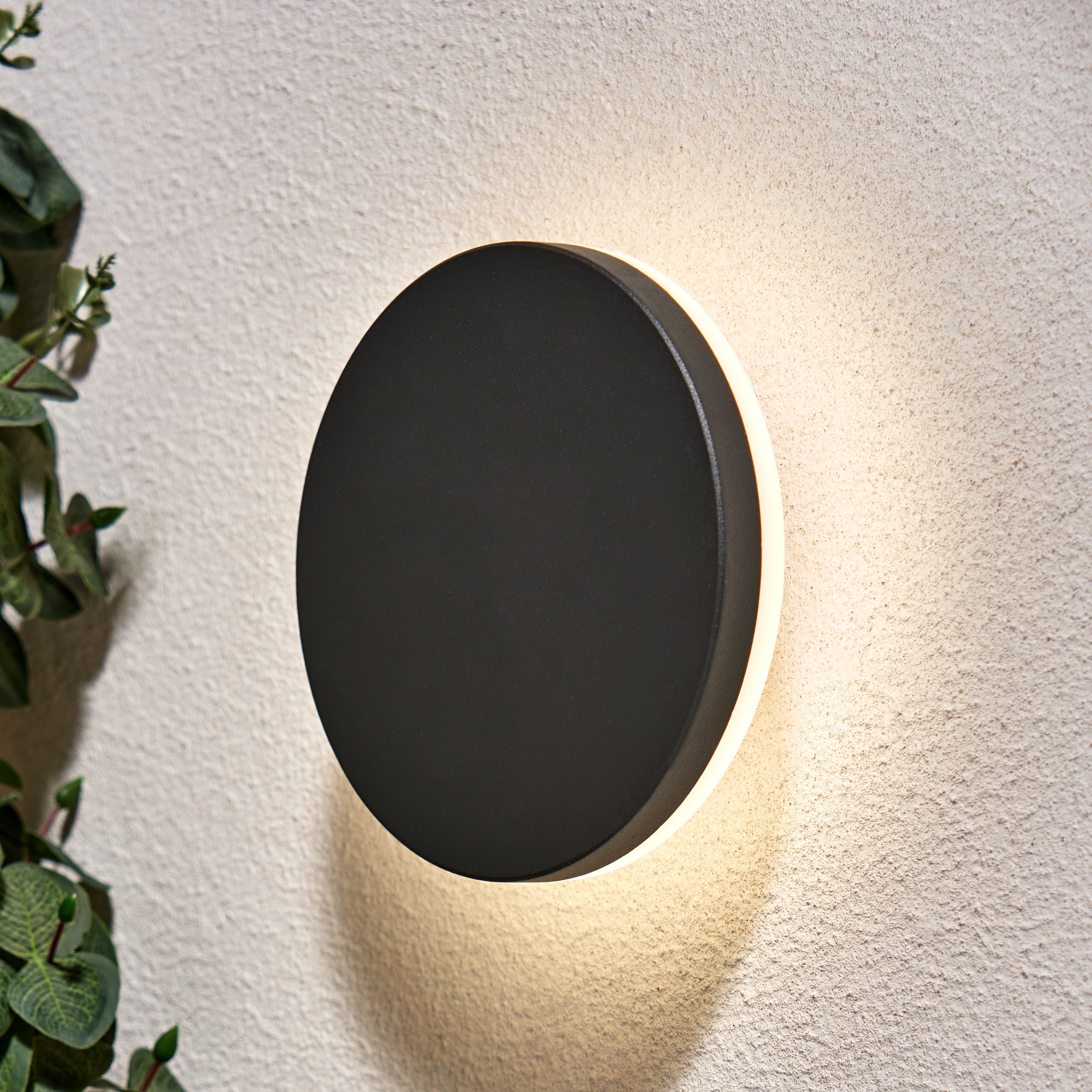 Queira Circular LED Wall Light - Back Lit
