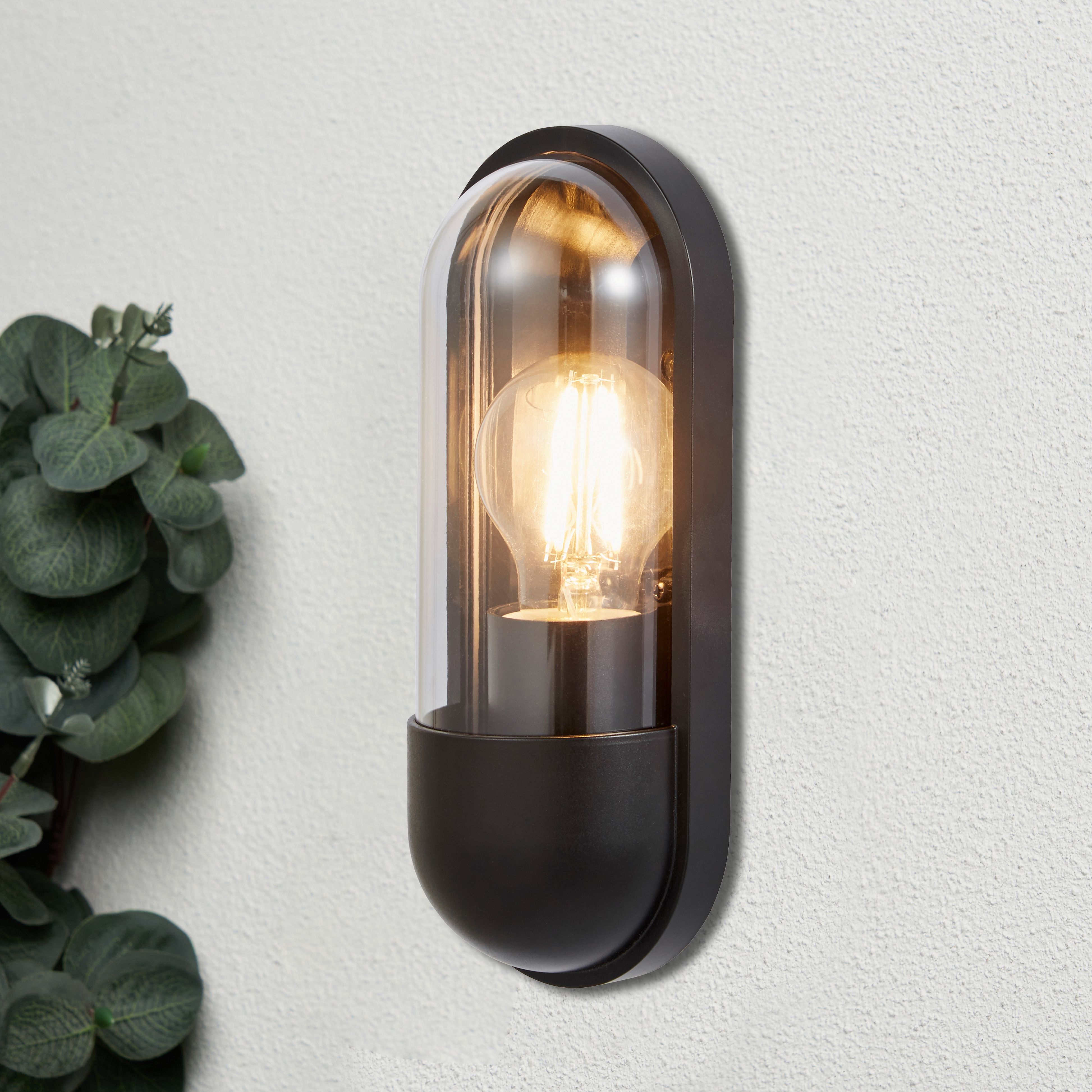 Ersham E27 Wall Light Black