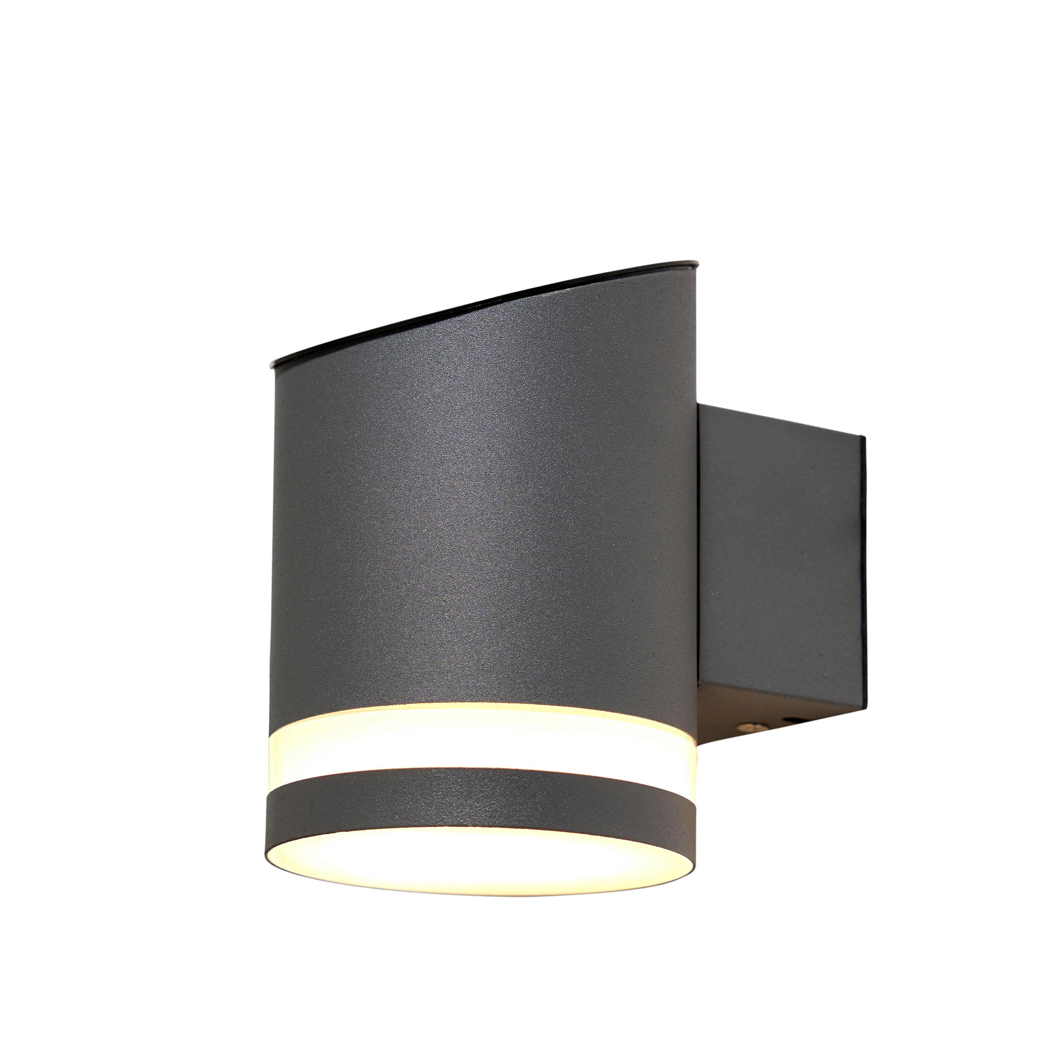 Secar Solar LED Wall Light Black