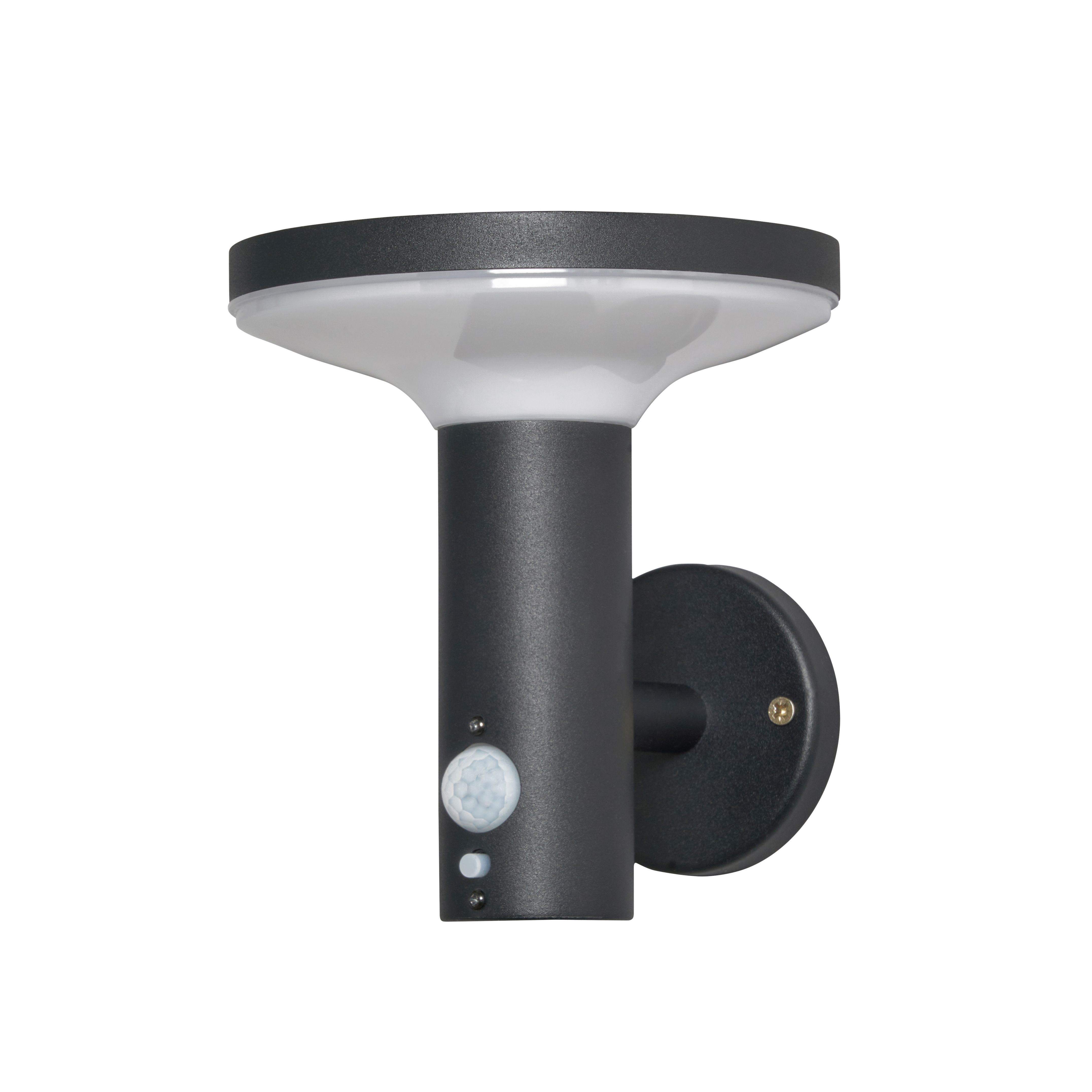 Pilato Solar LED Wall Light Black