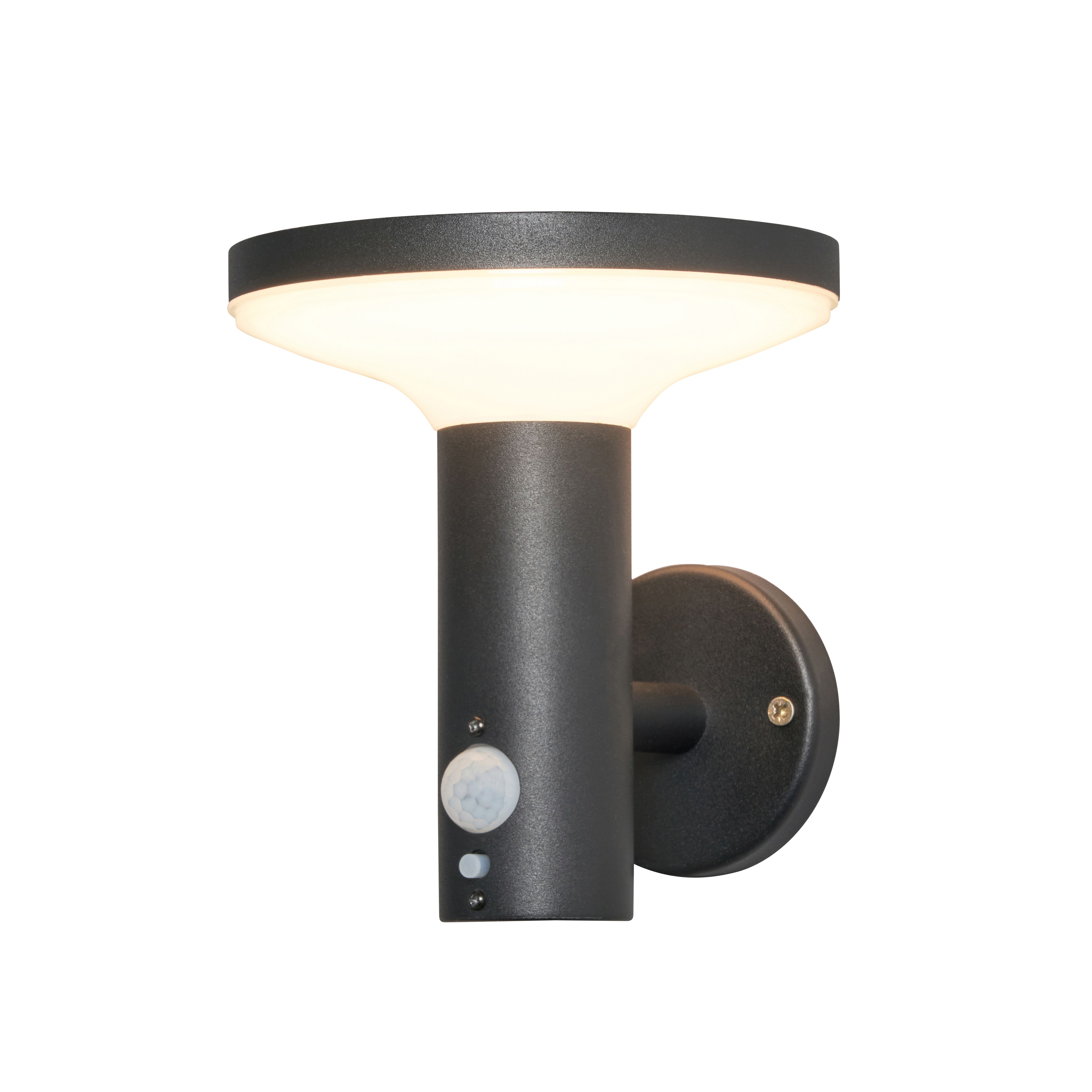 Pilato Solar LED Wall Light Black