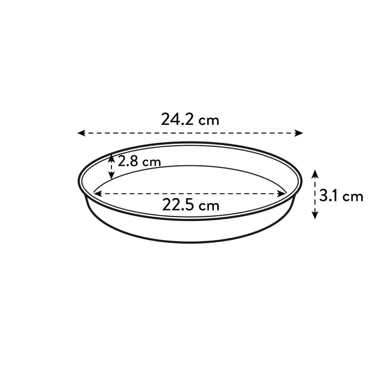 Loft Urban Saucer Pistachio Green 24cm