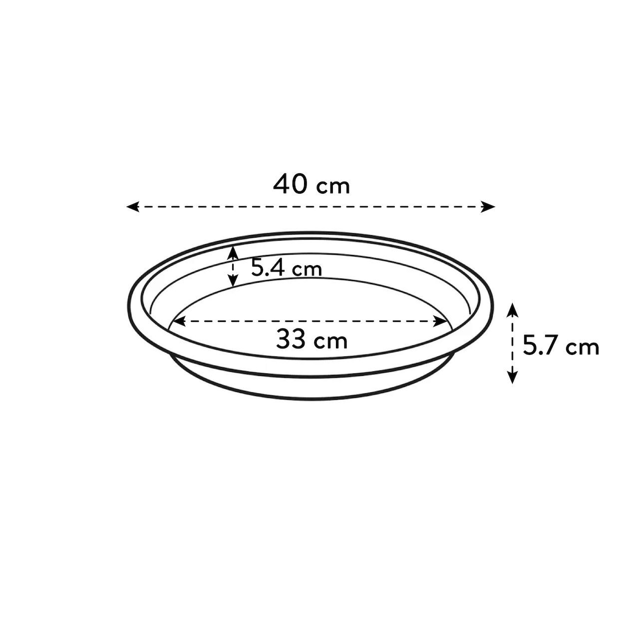 Universal Saucer Anthracite 40cm