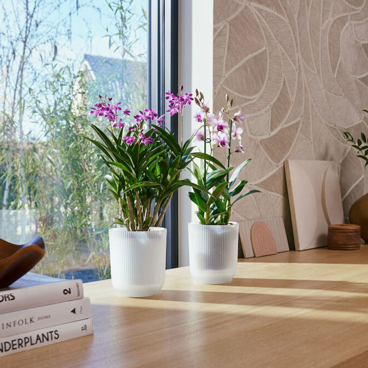 Vibes Fold Orchid Pot Transparent 12.5cm