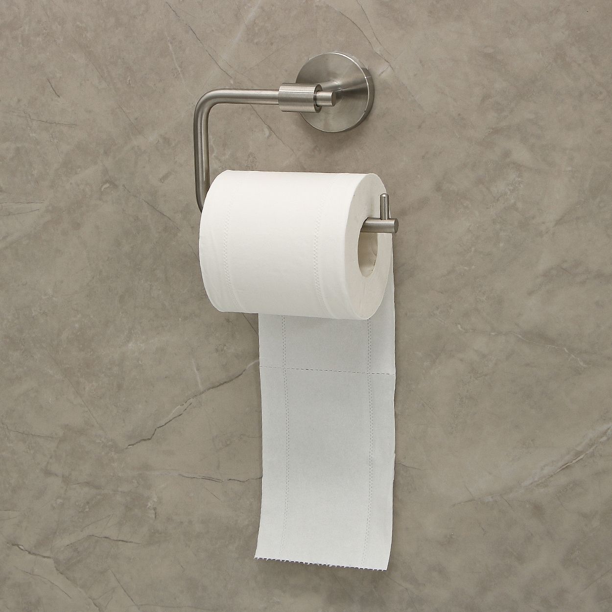 Rome Toilet Roll holder Brushed Chrome