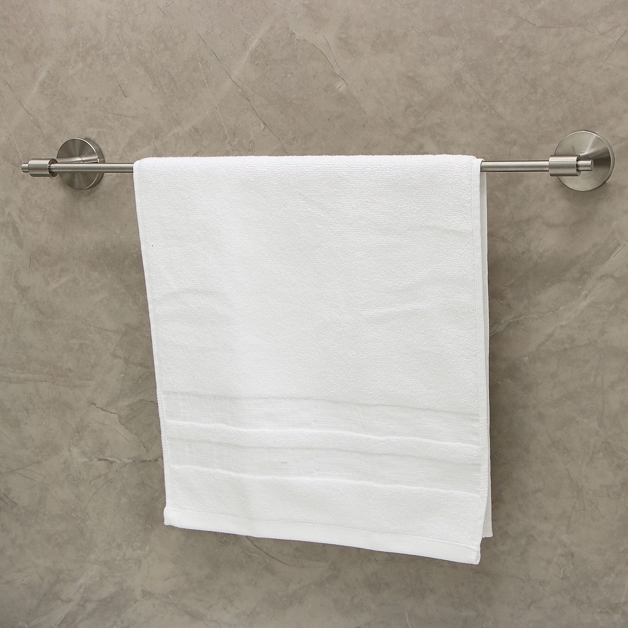 Rome Towel Rail Brushed Chrome 