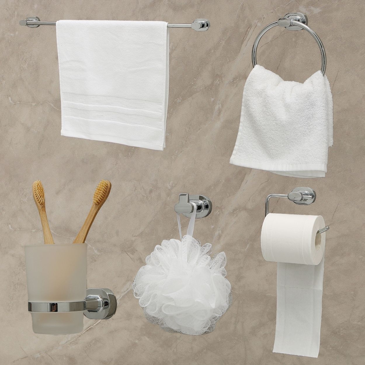 Cairo Toilet Roll holder Chrome