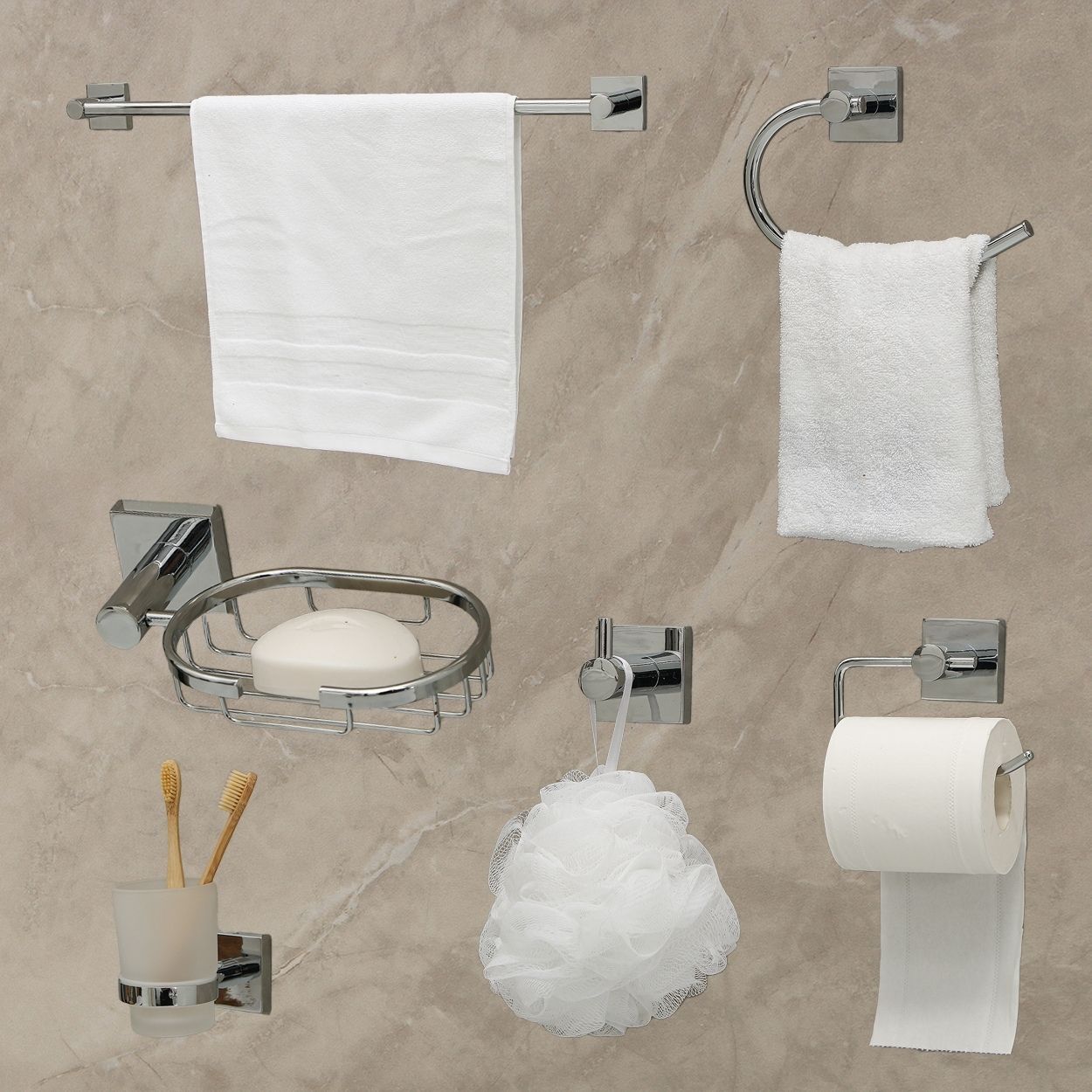 Lyon Towel Ring chrome