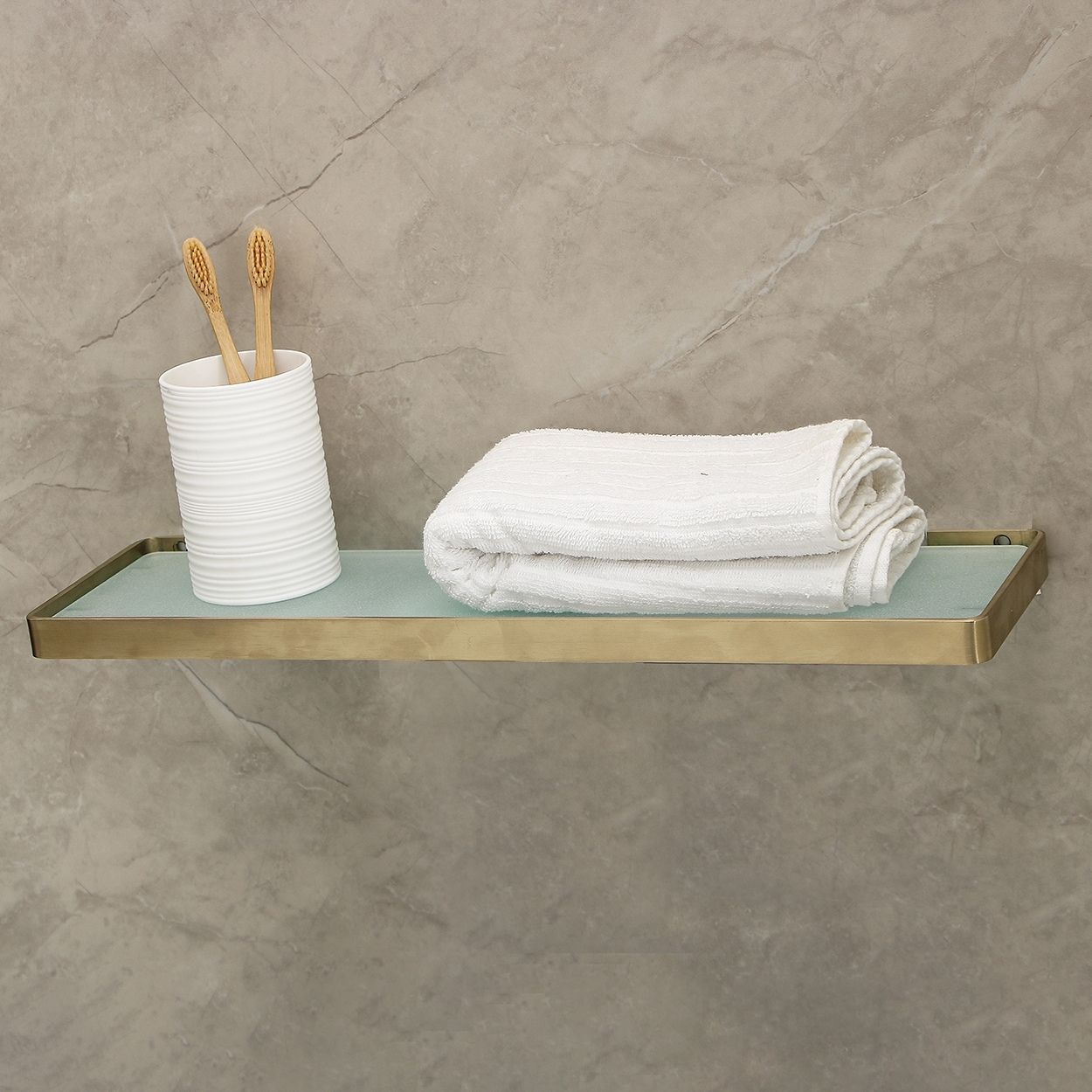 Bali Glass Shelf Gold