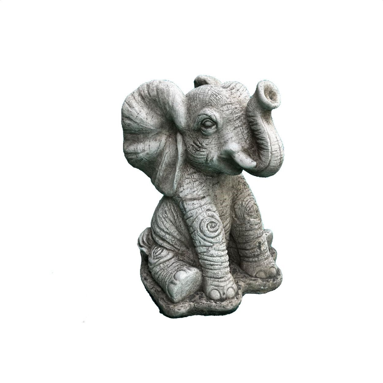 Stone Elephant Ornament 30cm