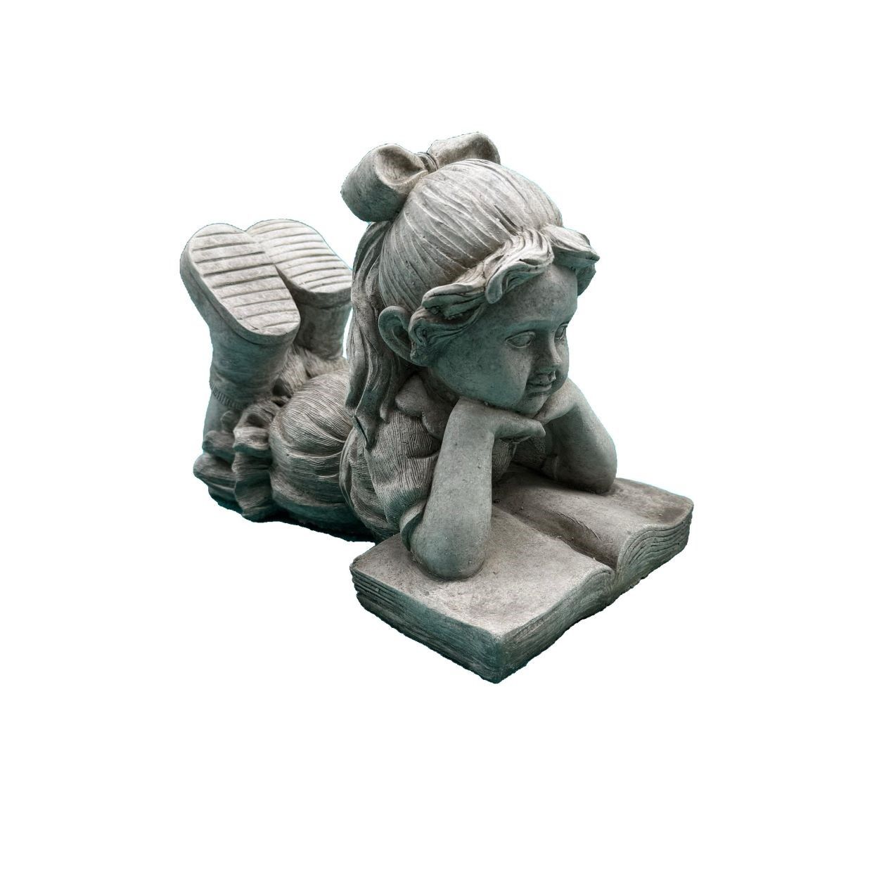 Stone Girl Reading Ornament 21cm