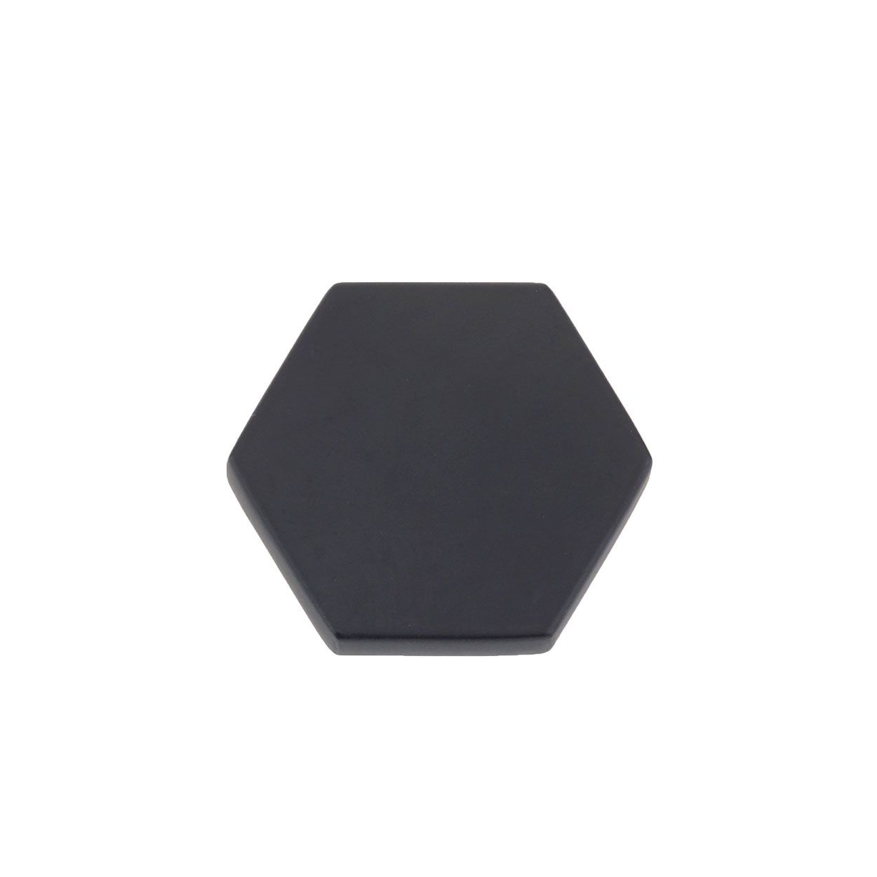 Hexagon Cabinet Knob 35Mm Matt Black Pk2