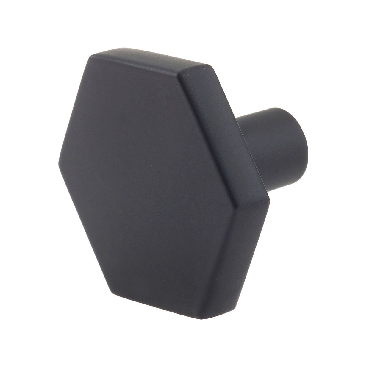 Hexagon Cabinet Knob 35Mm Matt Black Pk2